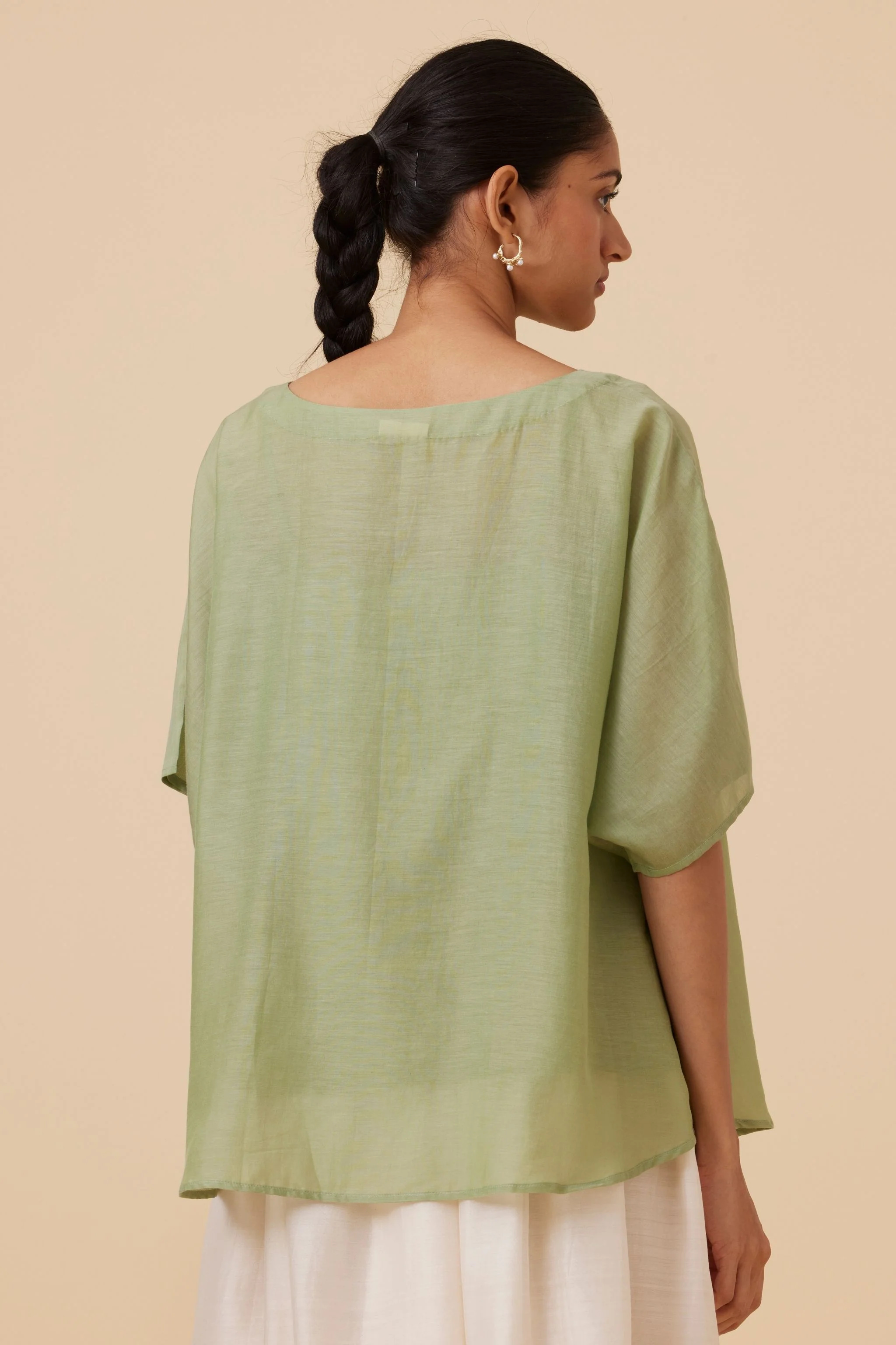Kosh Green Cape Top - Image 6