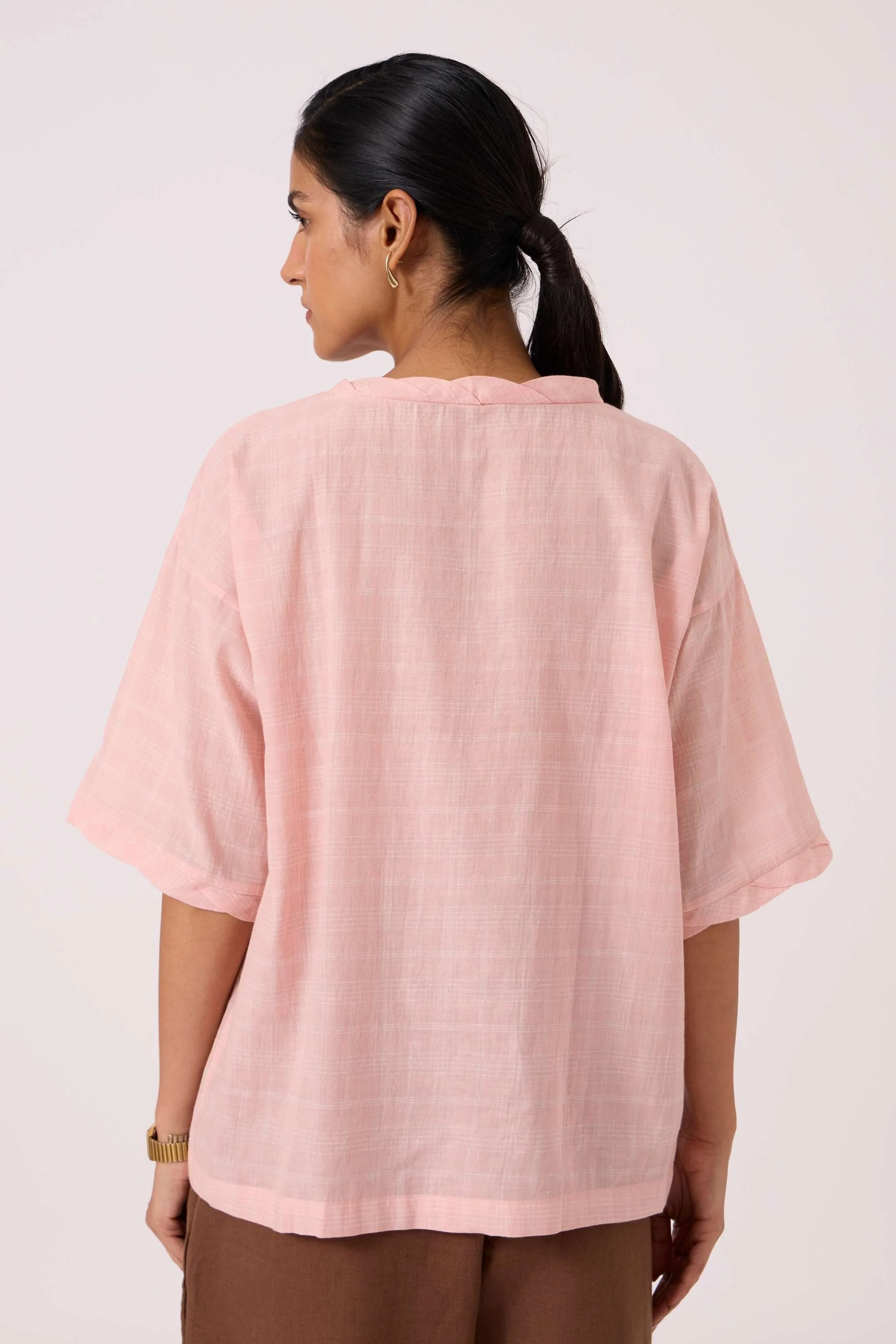 Laurie Pink Handwoven Top - Image 11