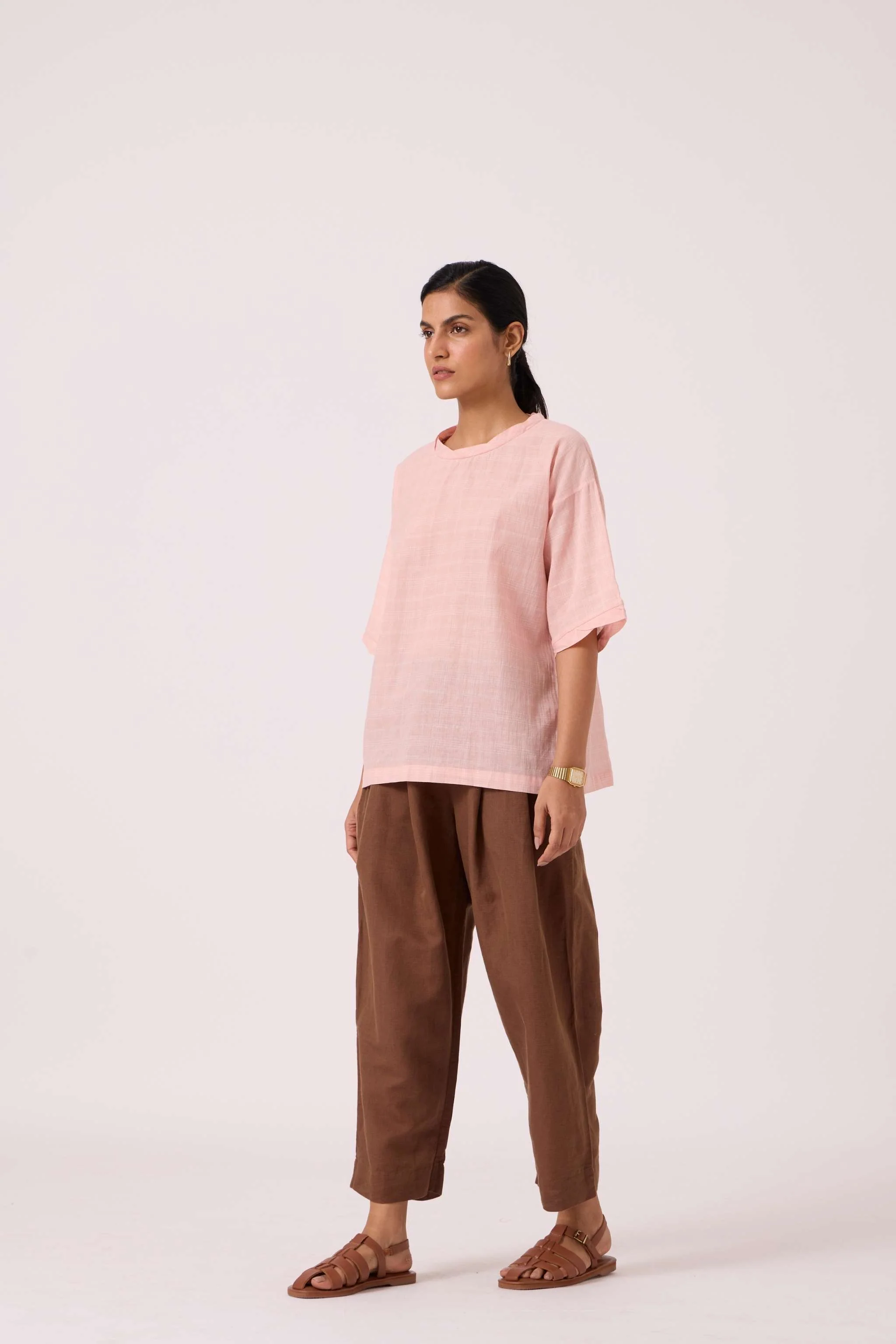 Laurie Pink Handwoven Top - Image 8
