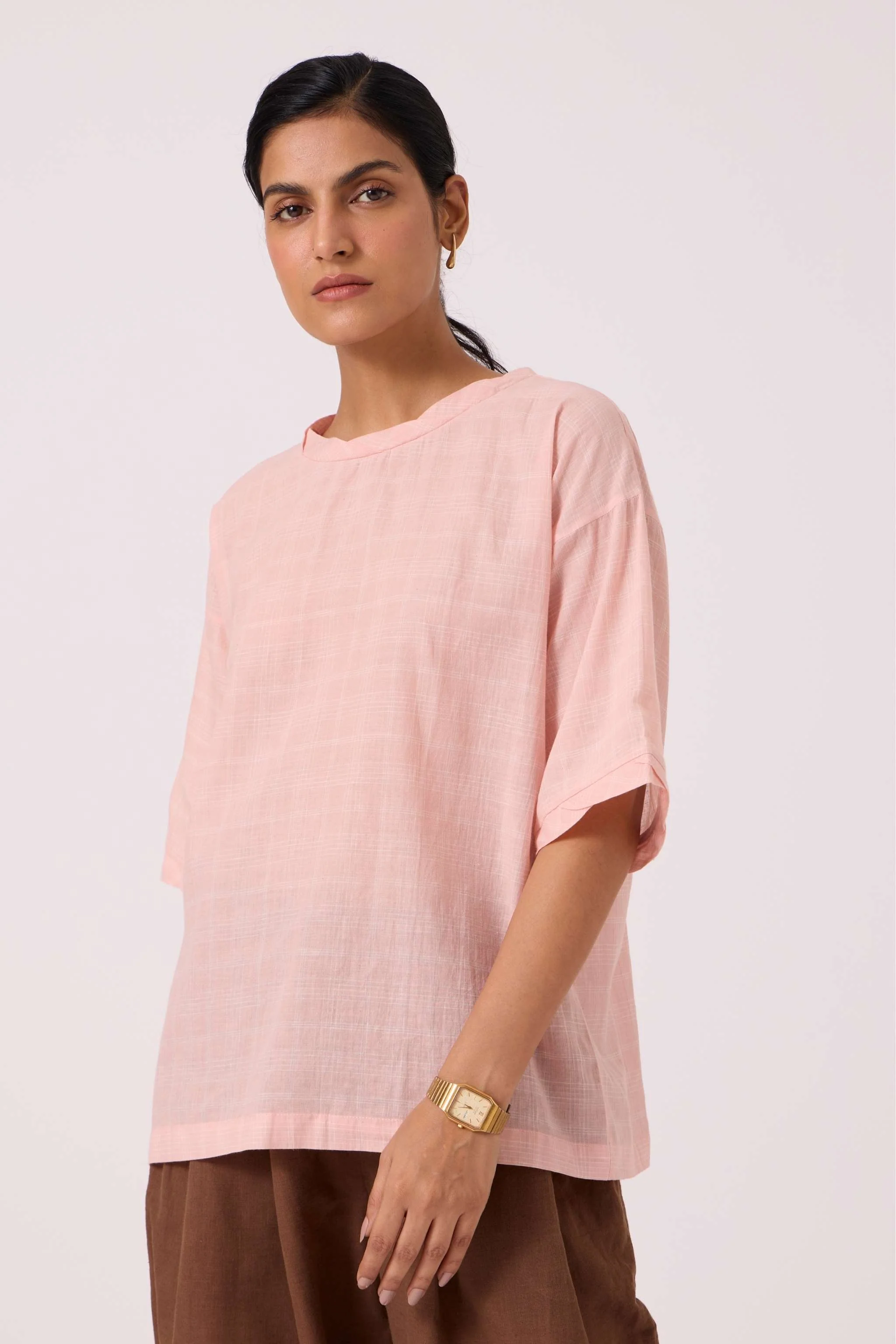 Laurie Pink Handwoven Top - Image 9