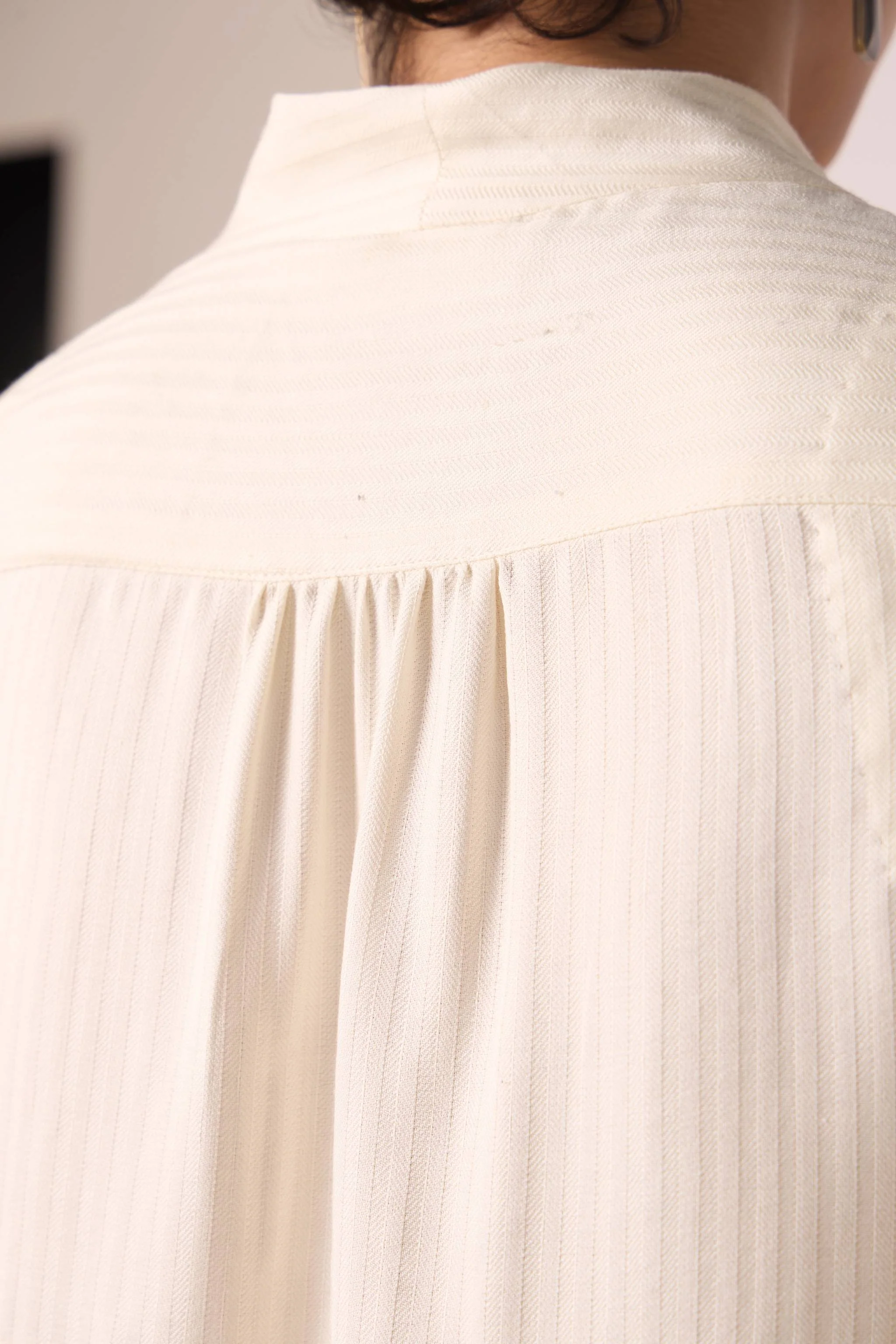 Lumas Off White Silk Top - Image 11