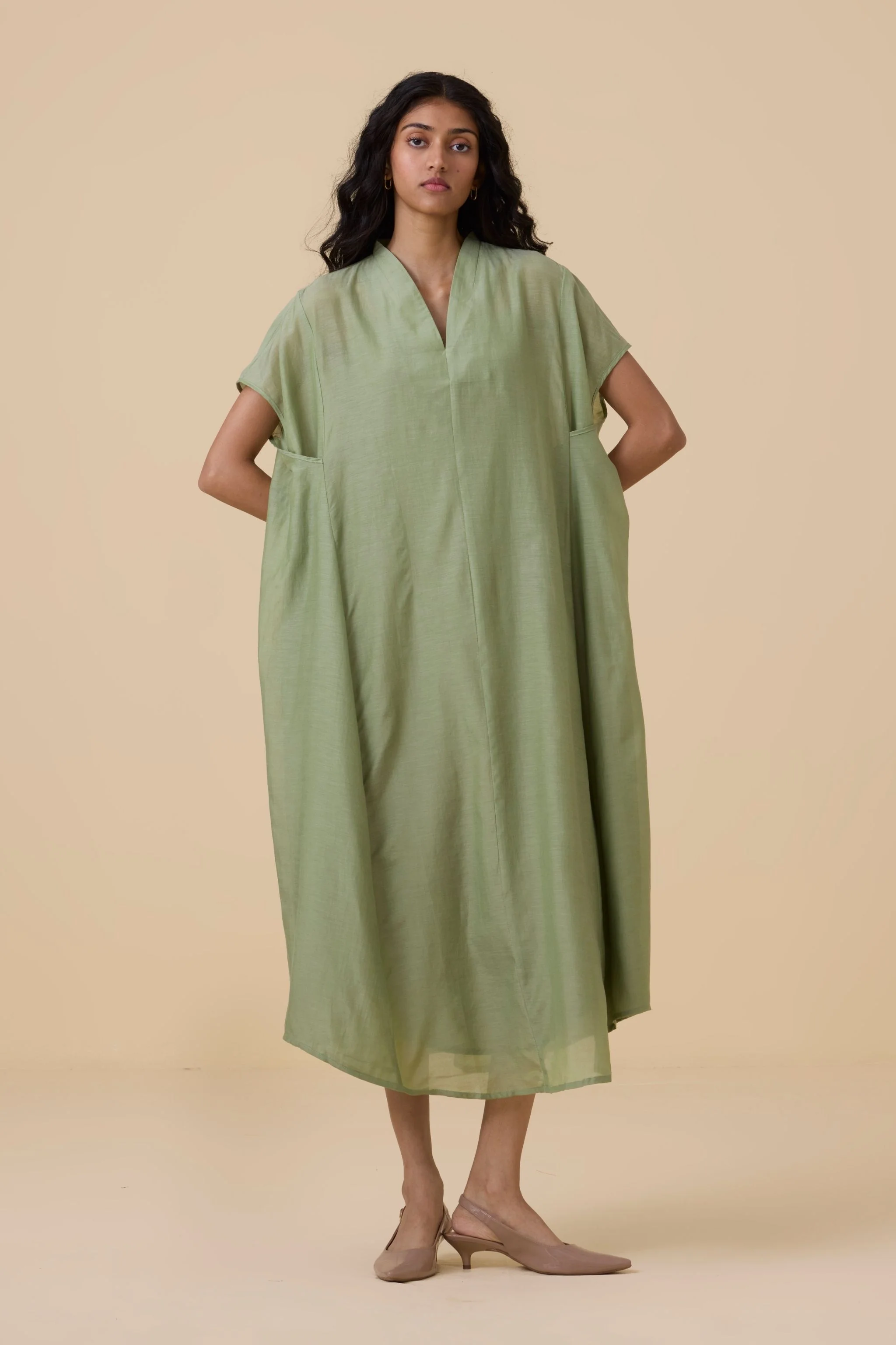 Meer Green Kaftan Dress - Image 4