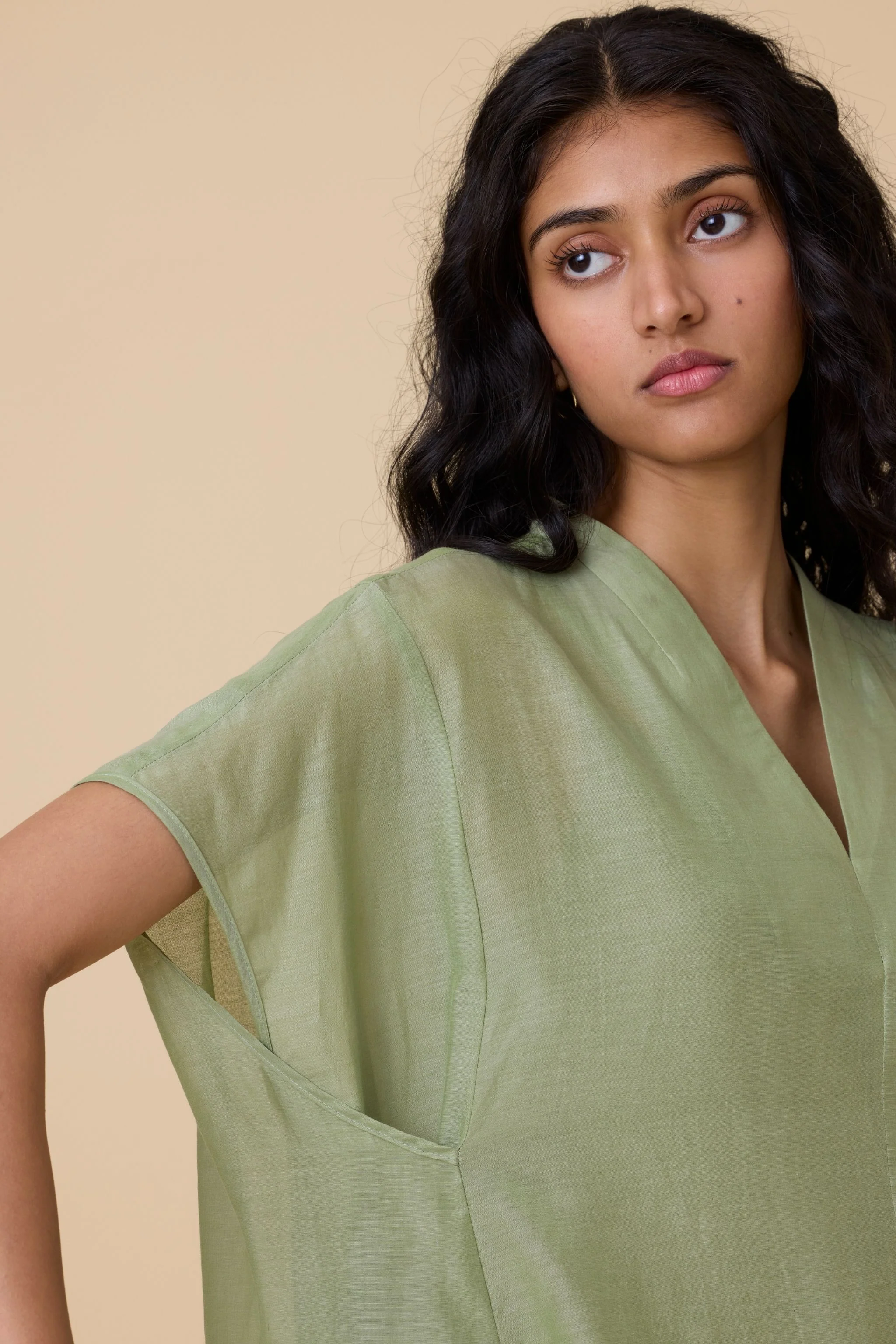 Meer Green Kaftan Dress - Image 6
