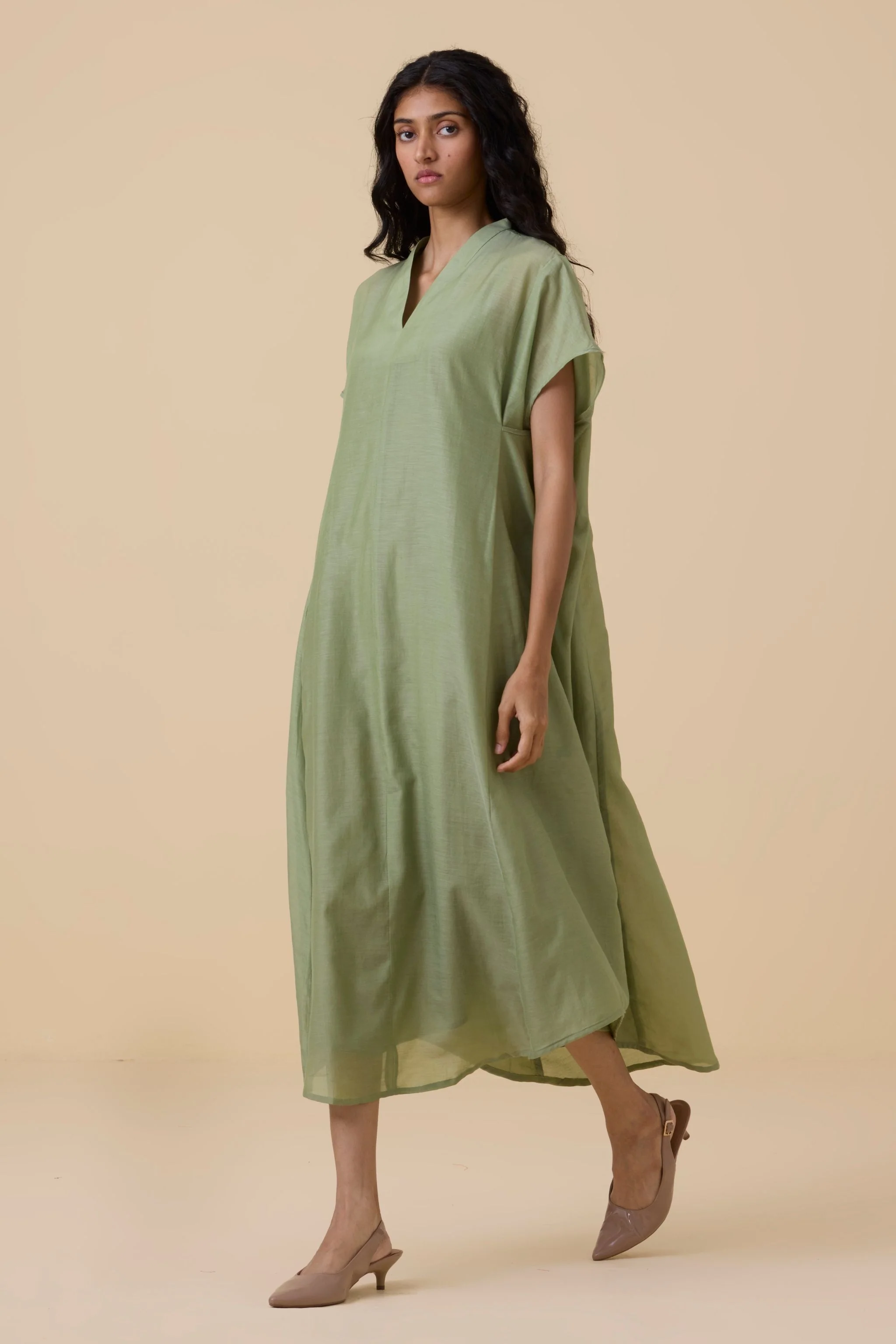 Meer Green Kaftan Dress - Image 7