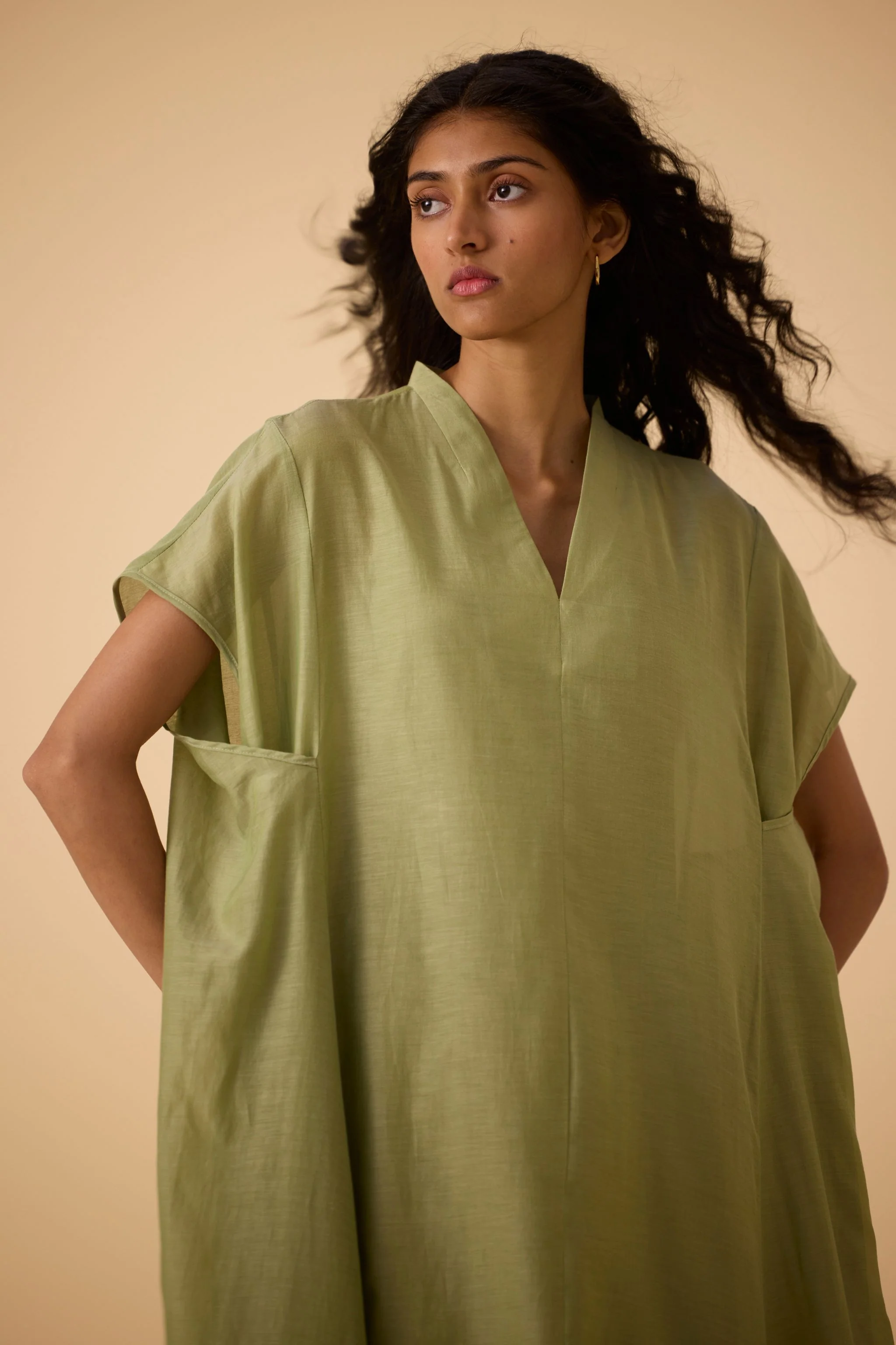 Meer Green Kaftan Dress - Image 9