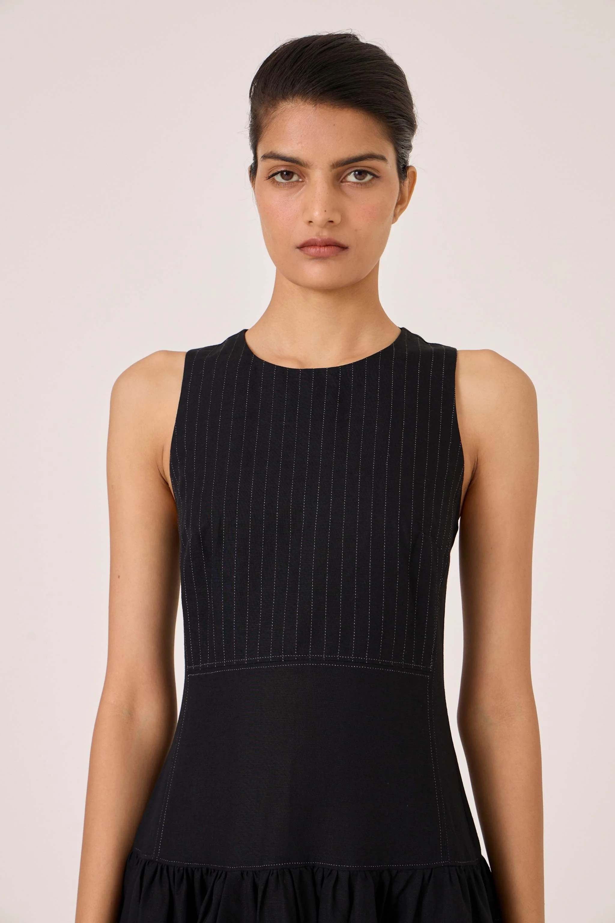 Nuwan Black Quilted Dress - Image 4