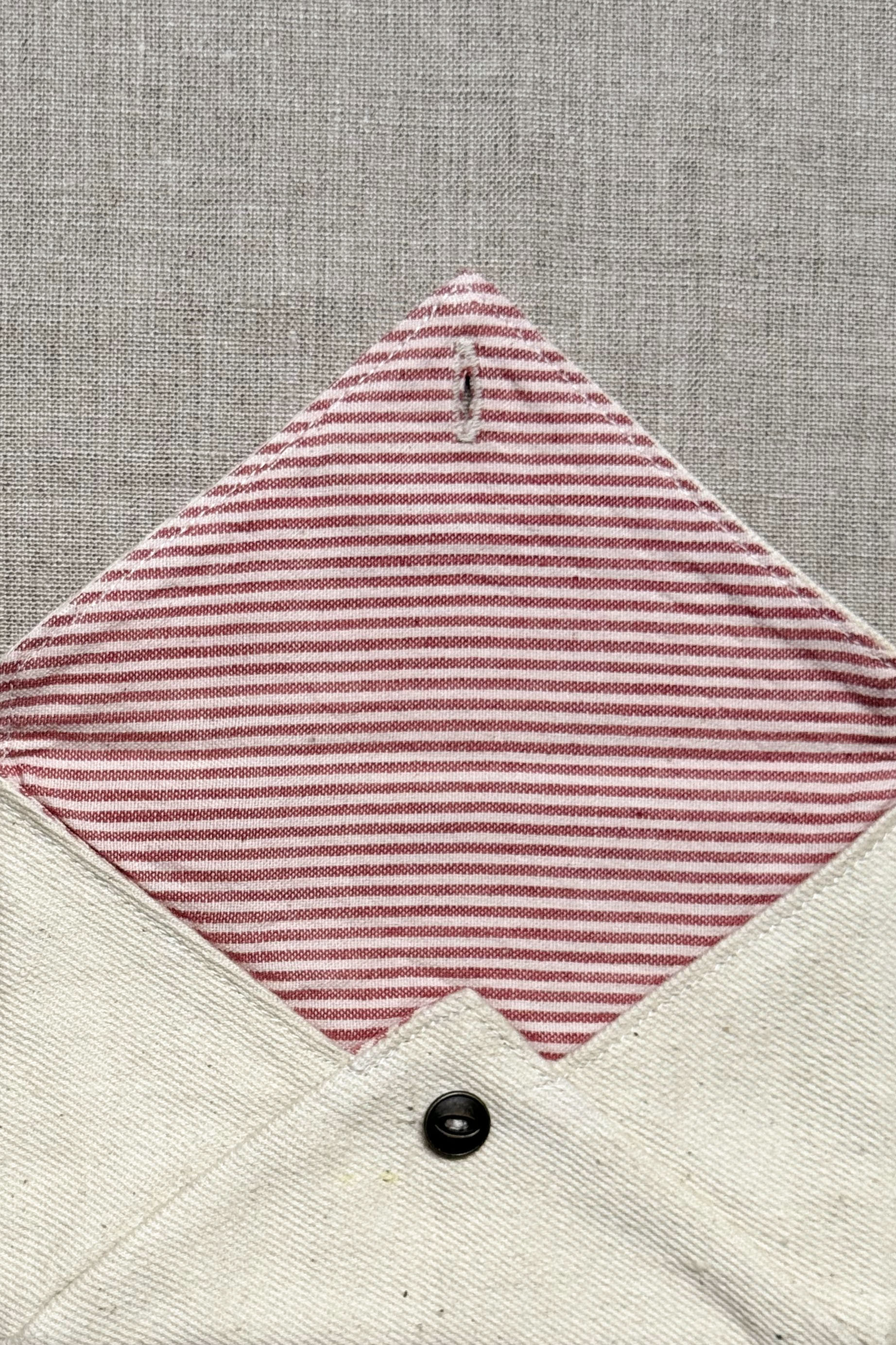 Off white Denim Envelope Clutch - Image 3