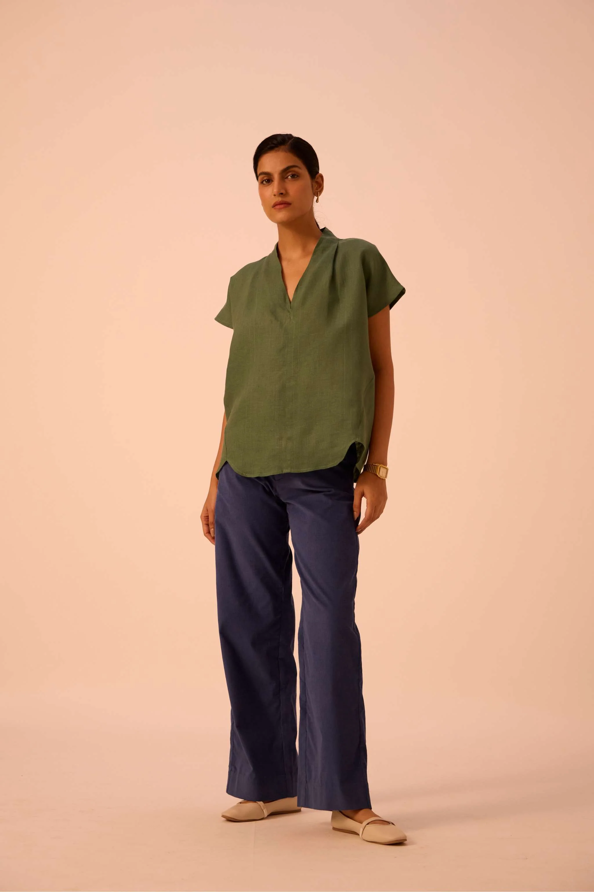 Orion Green Linen Top - Image 9