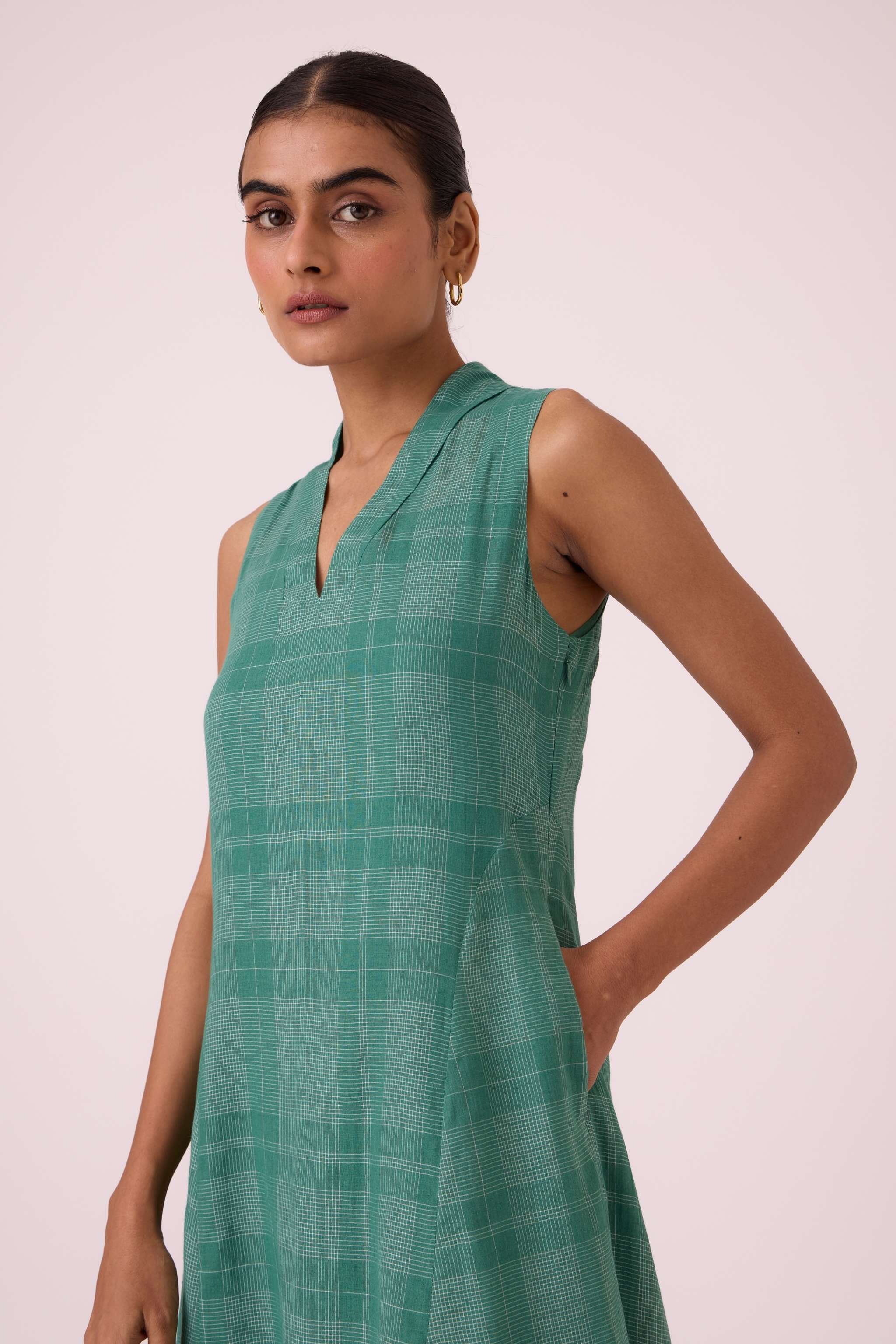 Orwell Green Handwoven Dress - Image 3
