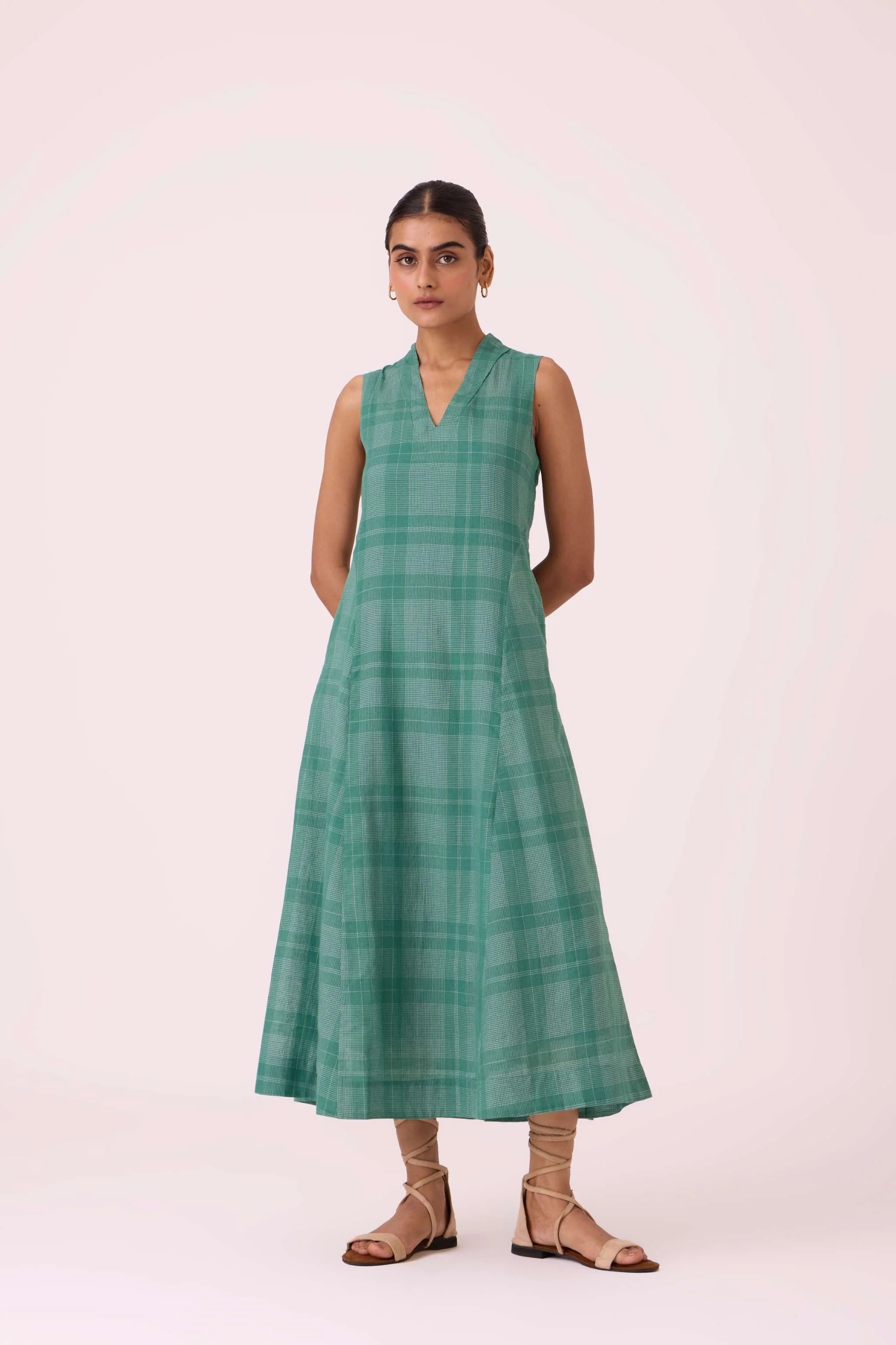Orwell Green Handwoven Dress - Image 5