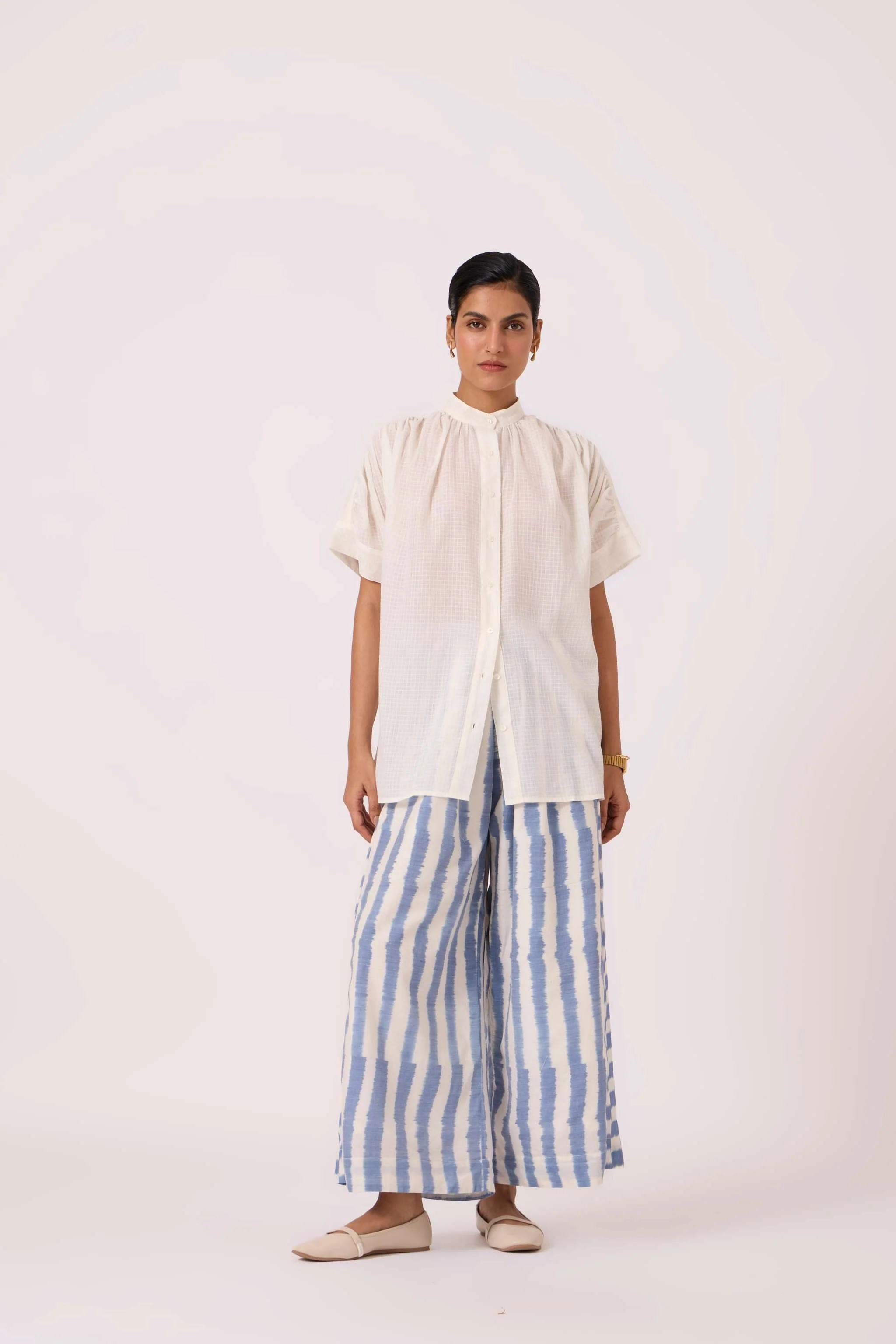 Patt White Handwoven Top