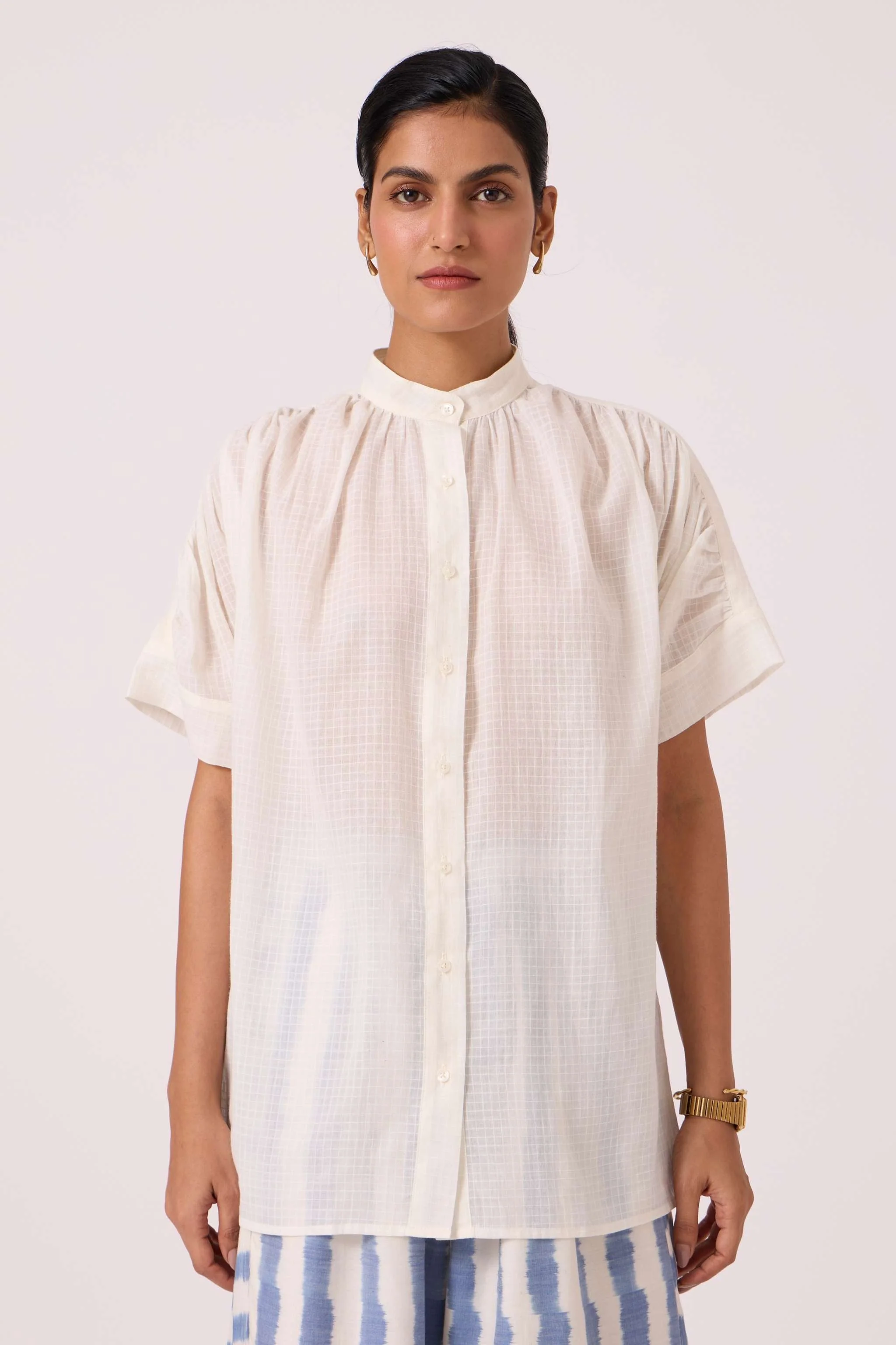 Patt White Handwoven Top - Image 2