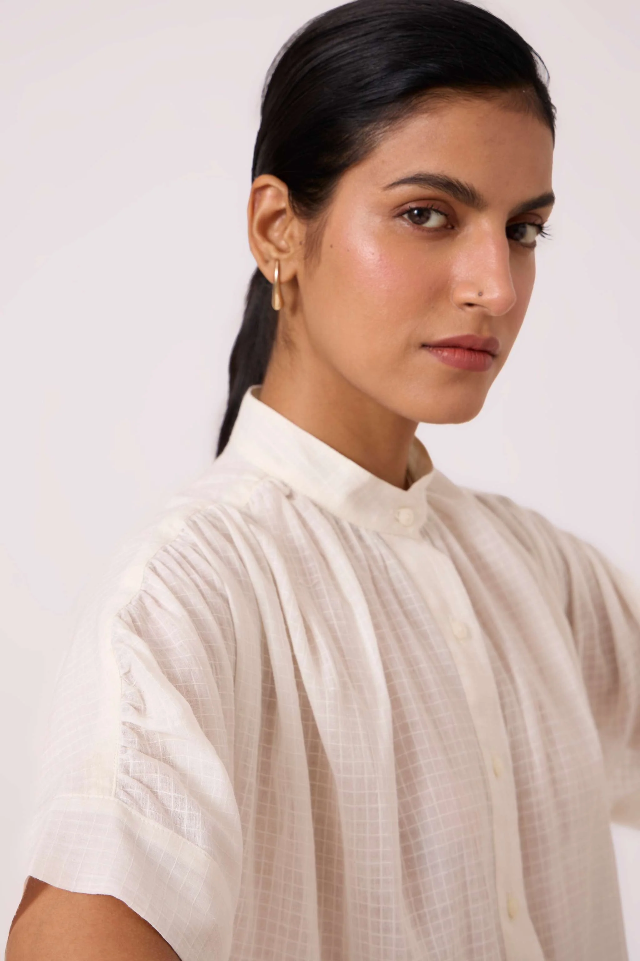 Patt White Handwoven Top - Image 4