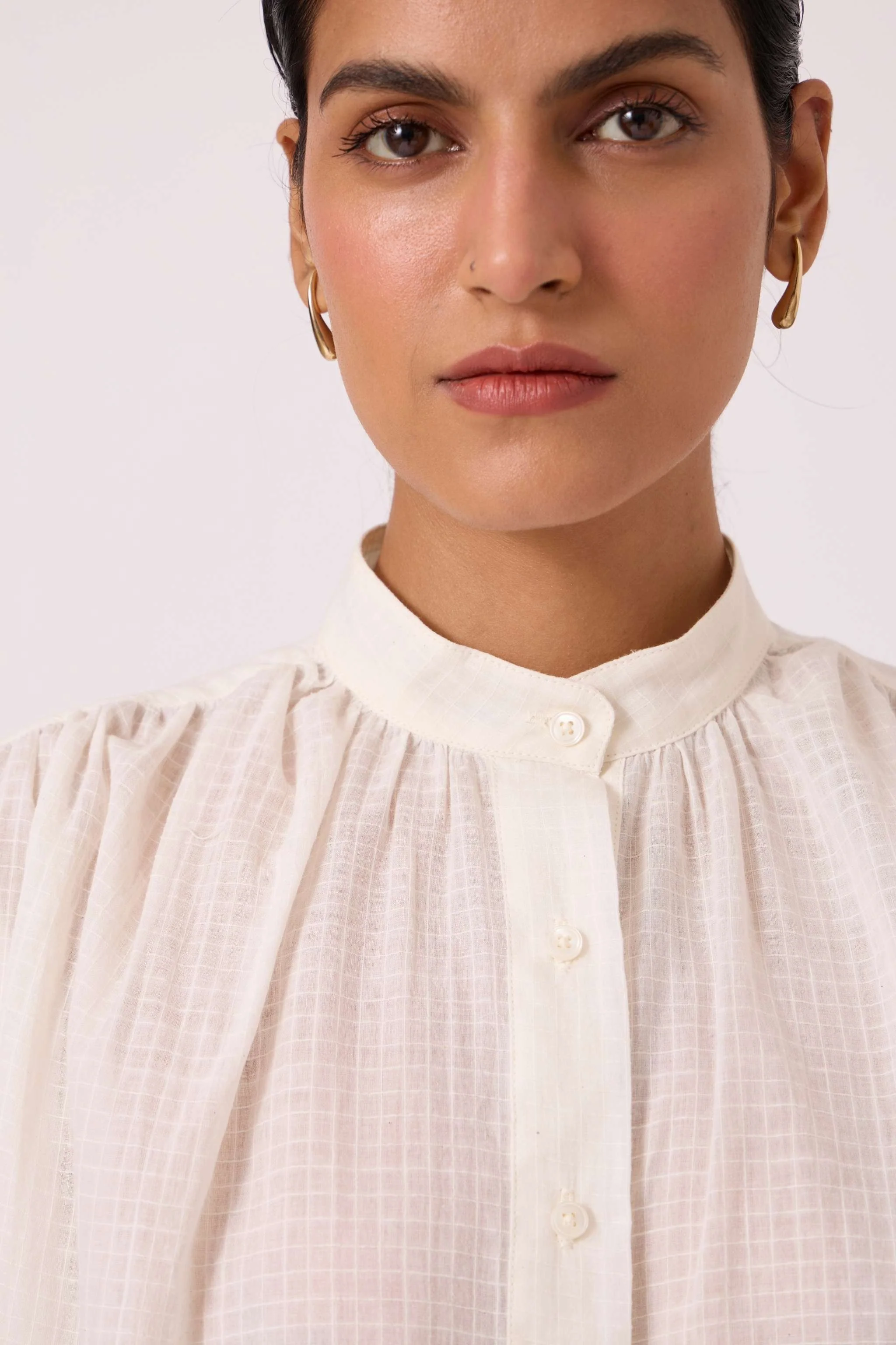 Patt White Handwoven Top - Image 5