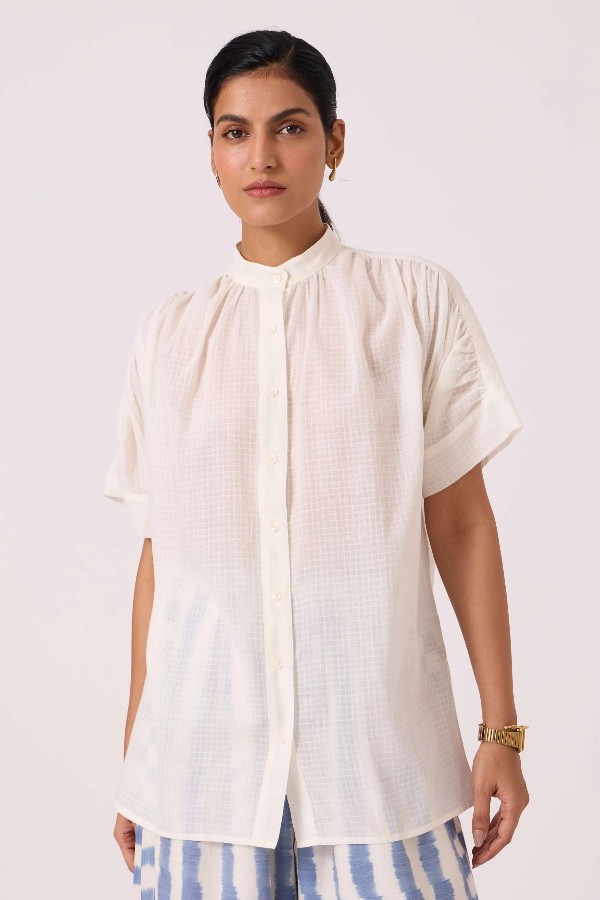 Patt White Handwoven Top - Image 7