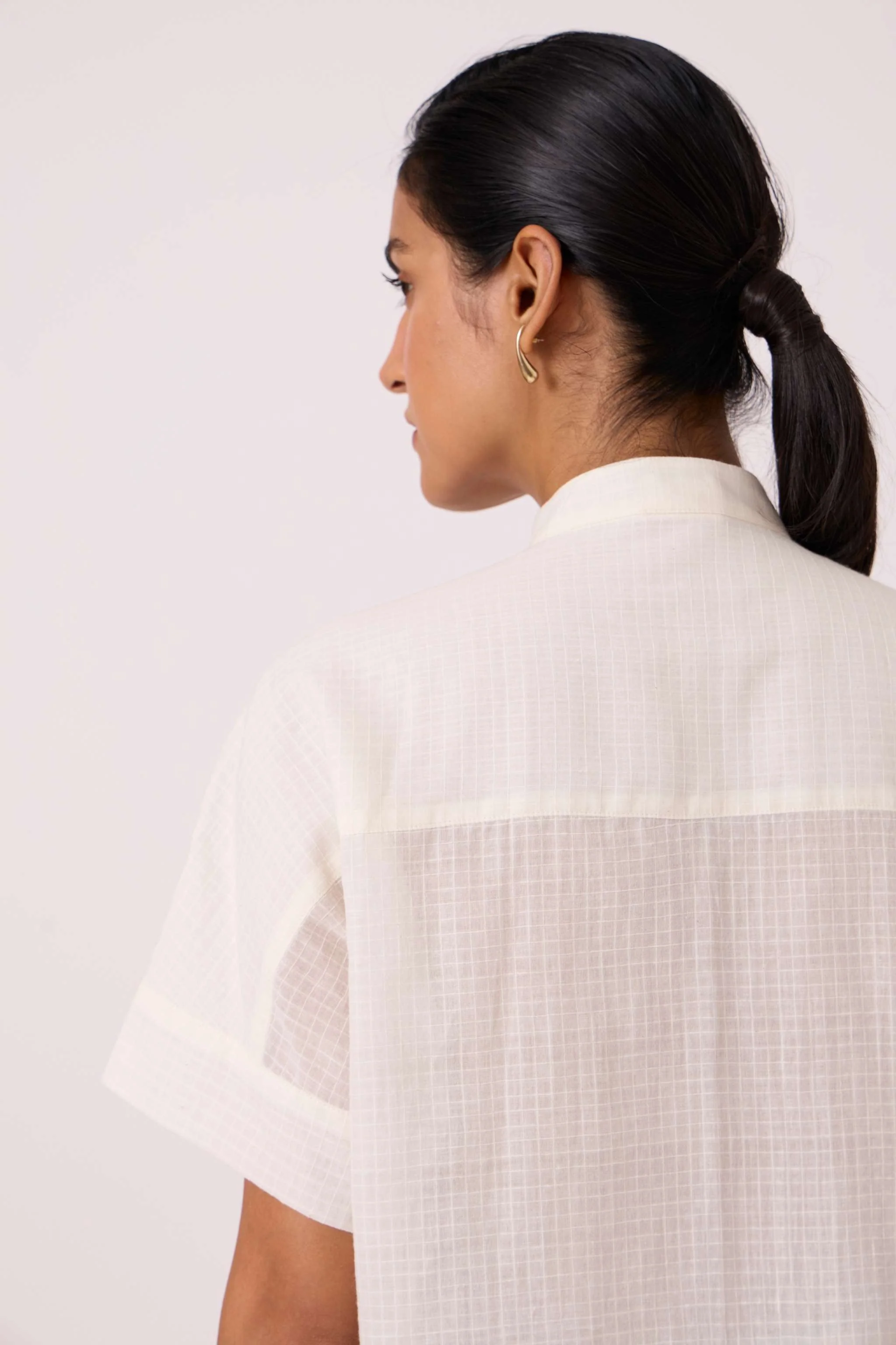 Patt White Handwoven Top - Image 8