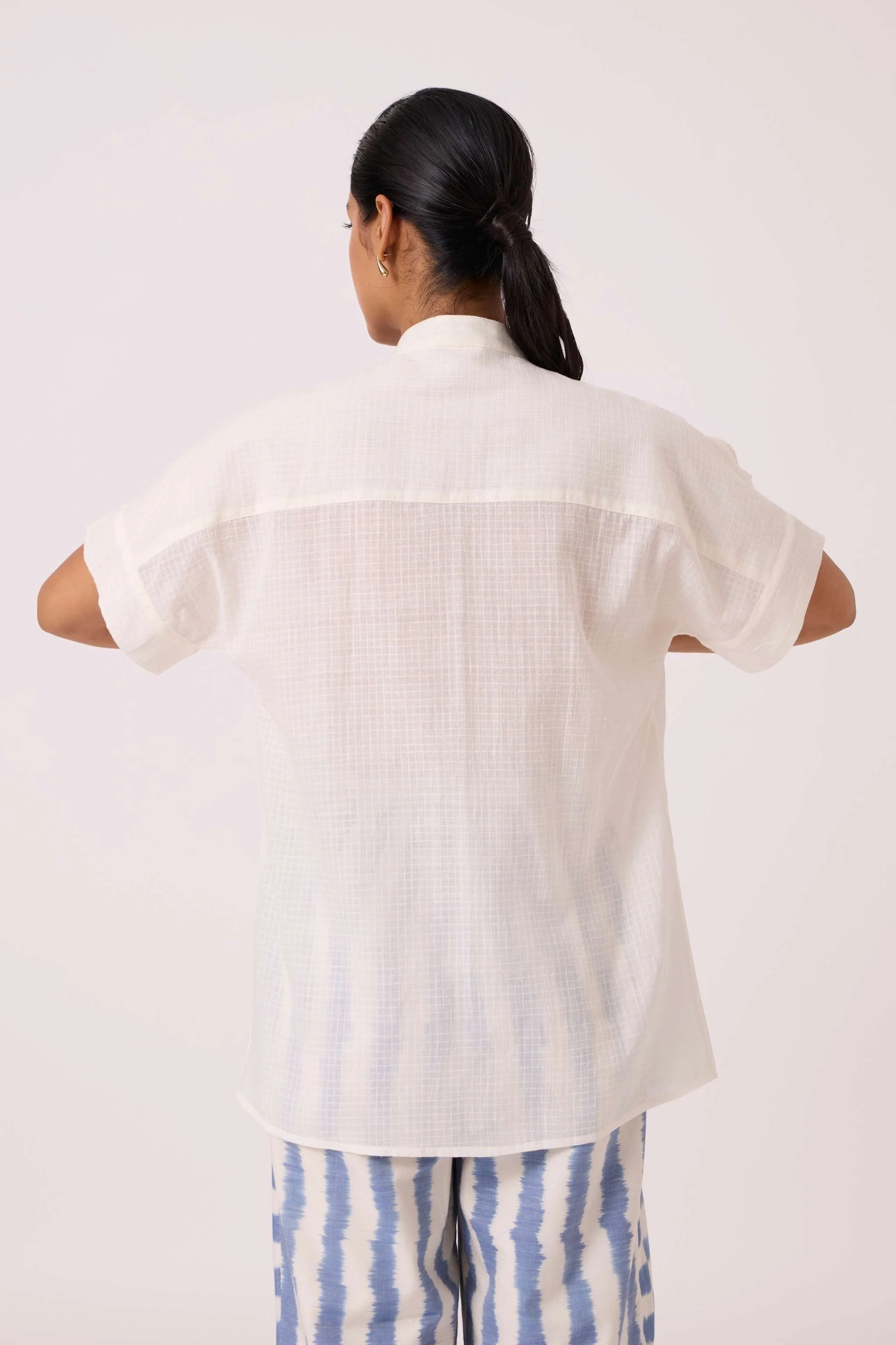 Patt White Handwoven Top - Image 9