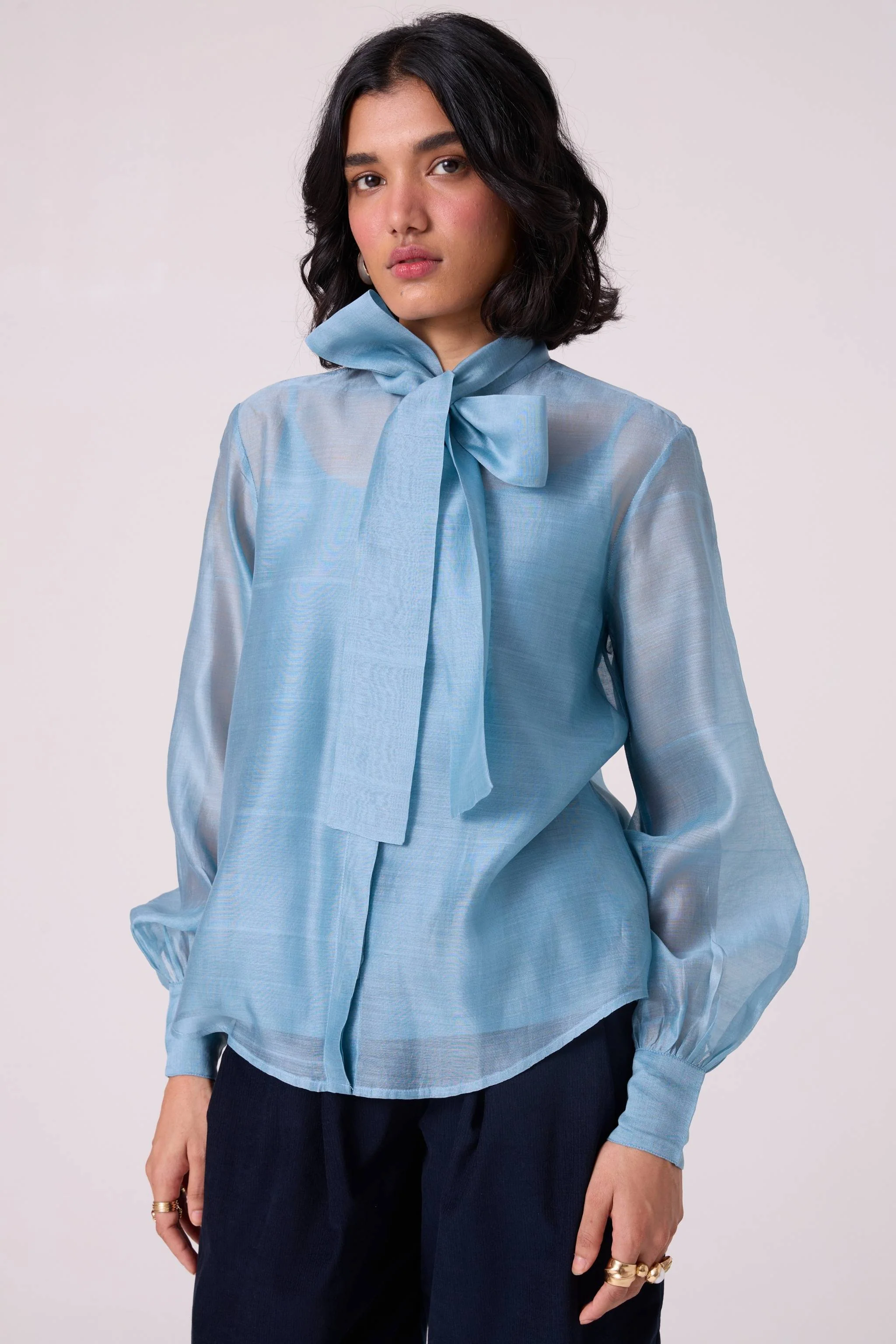 Pavel Blue Handwoven Shirt