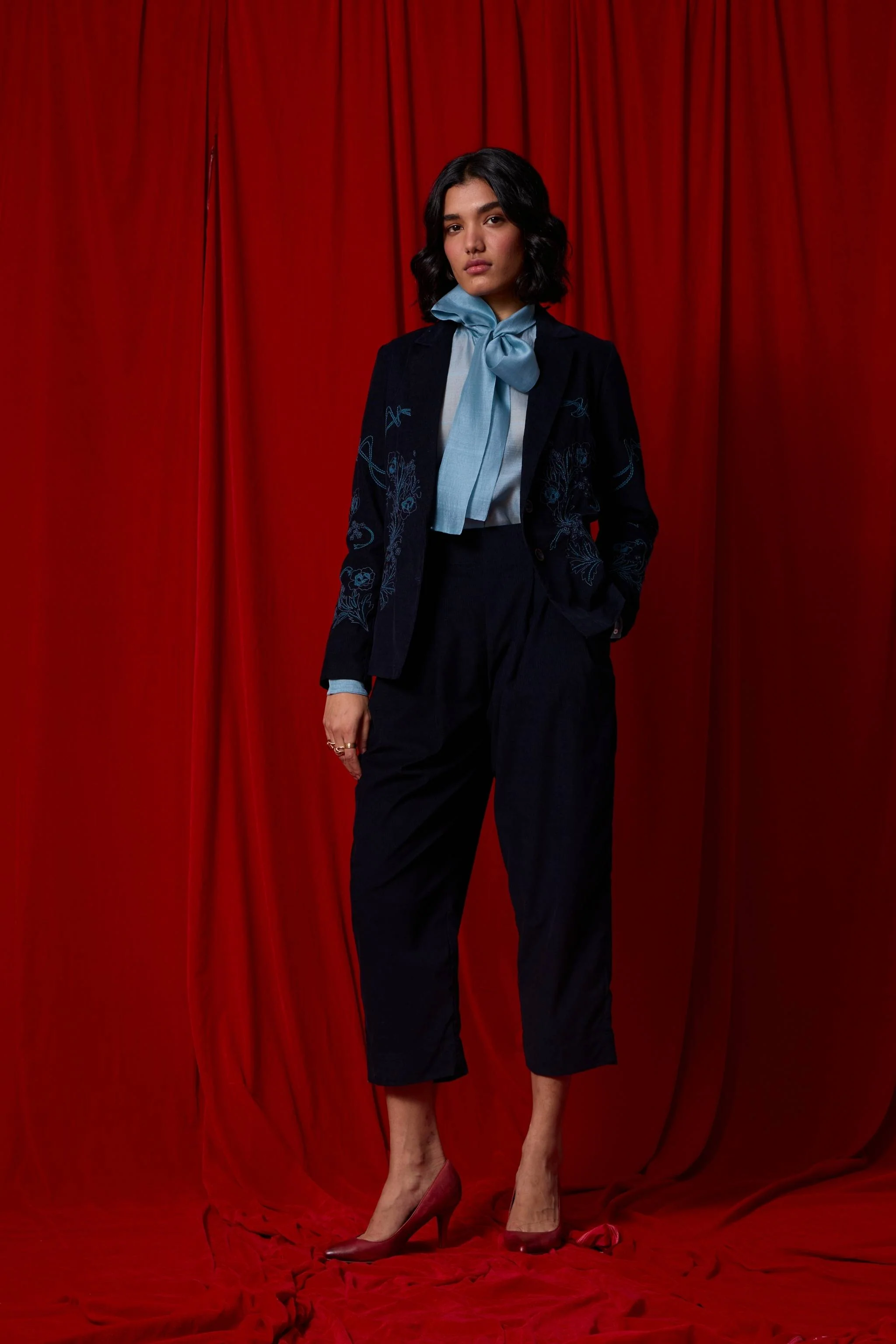 Pavel Blue Handwoven Shirt - Image 11