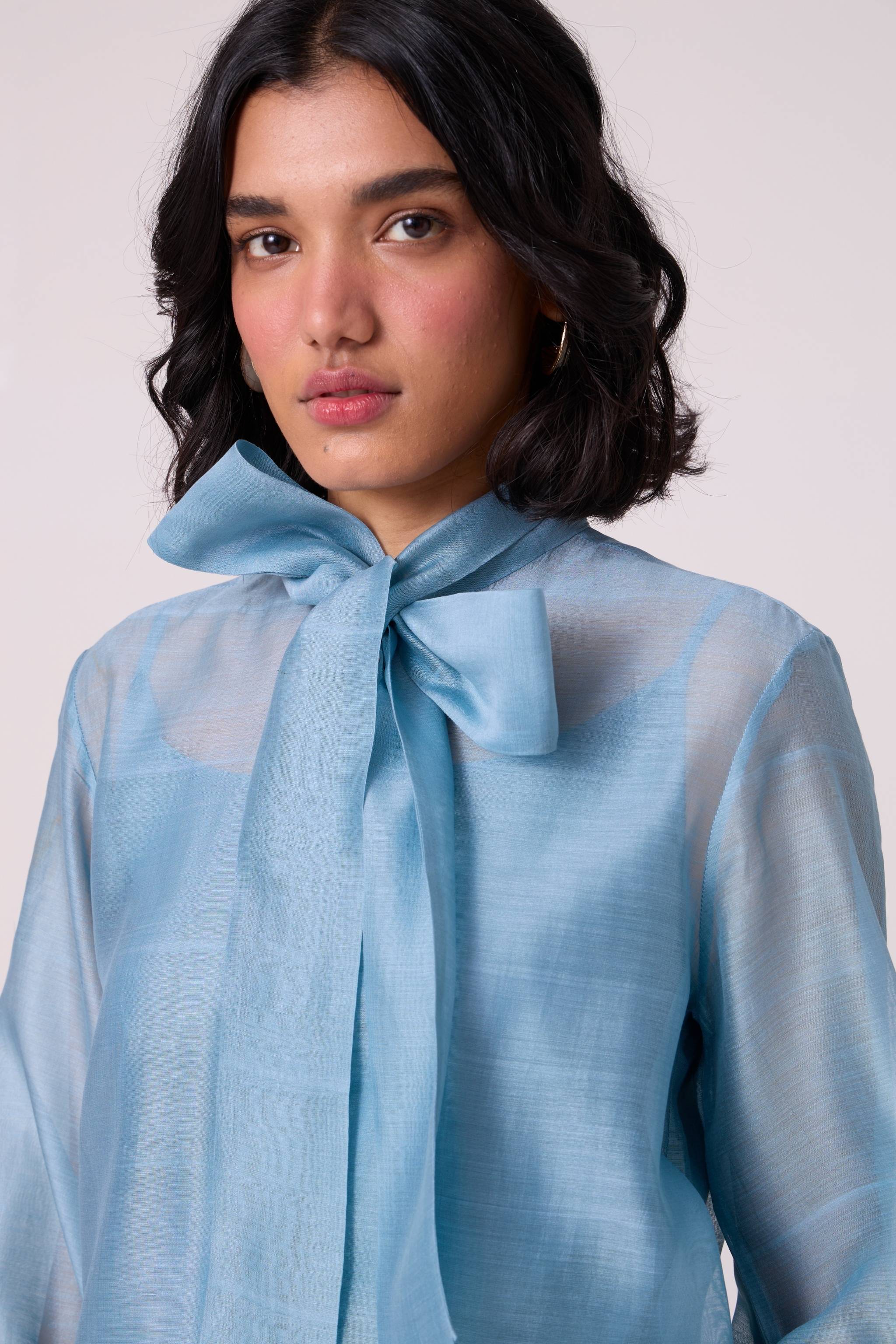 Pavel Blue Handwoven Shirt - Image 5