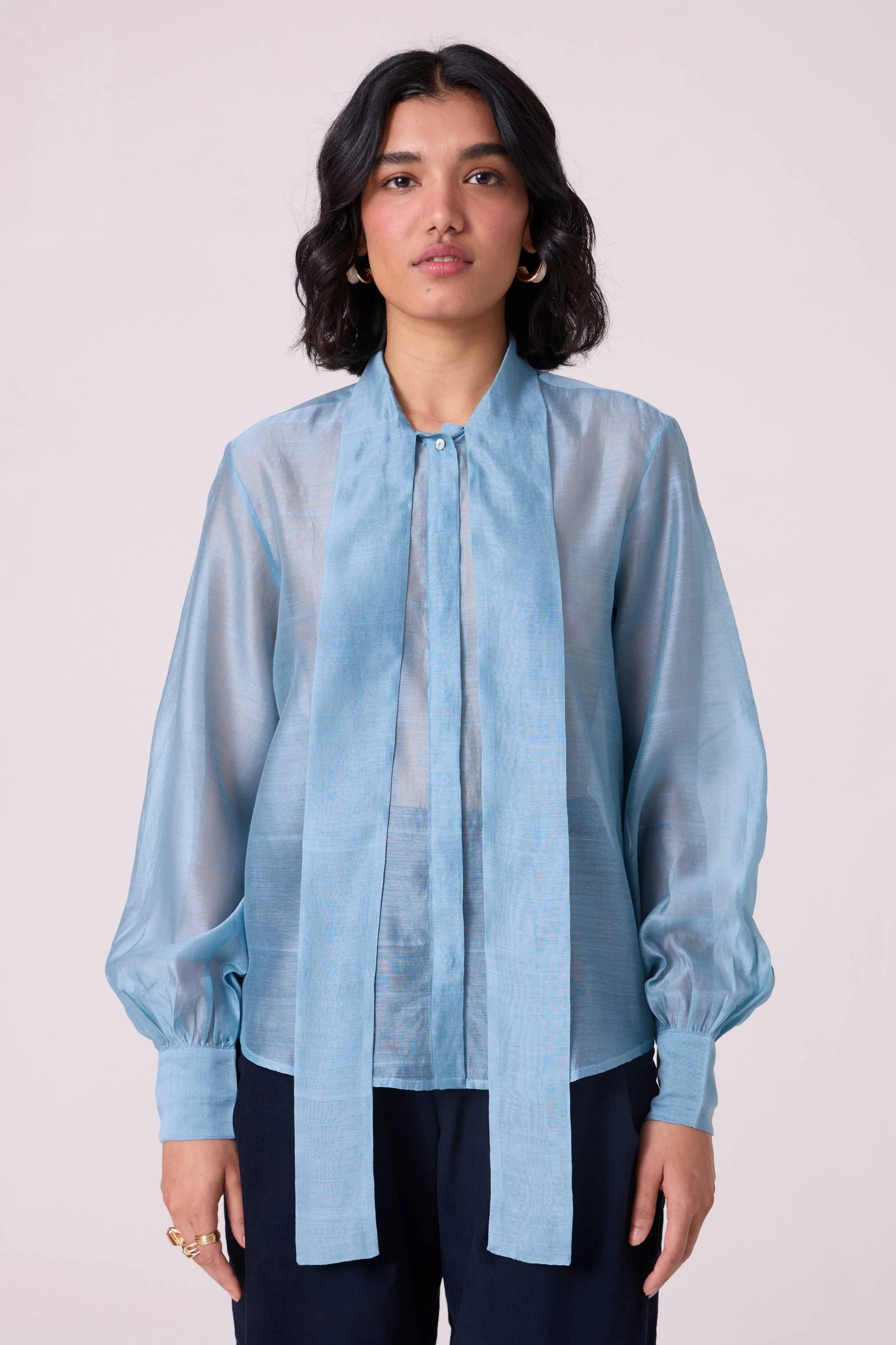 Pavel Blue Handwoven Shirt - Image 6