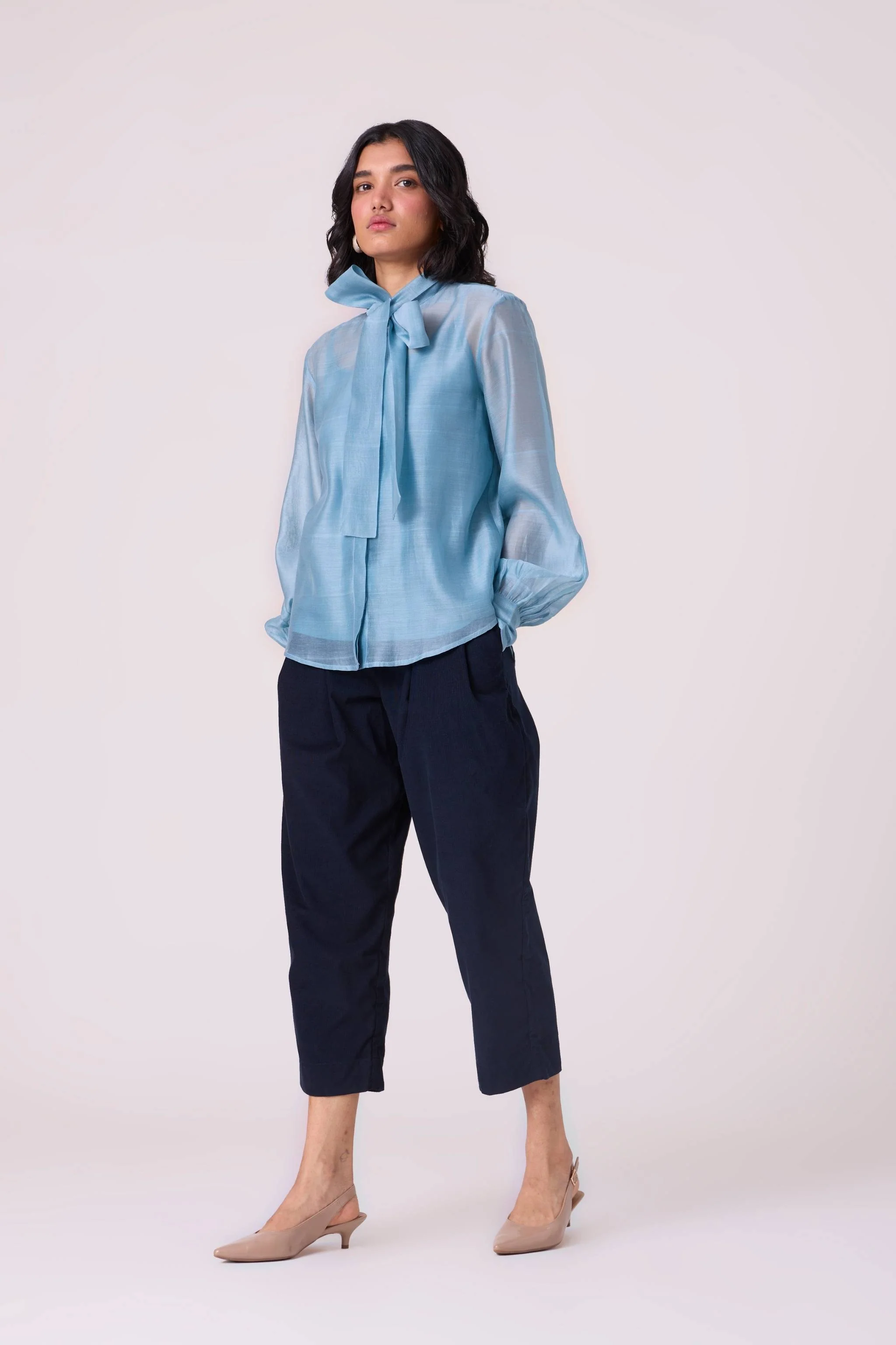 Pavel Blue Handwoven Shirt - Image 7