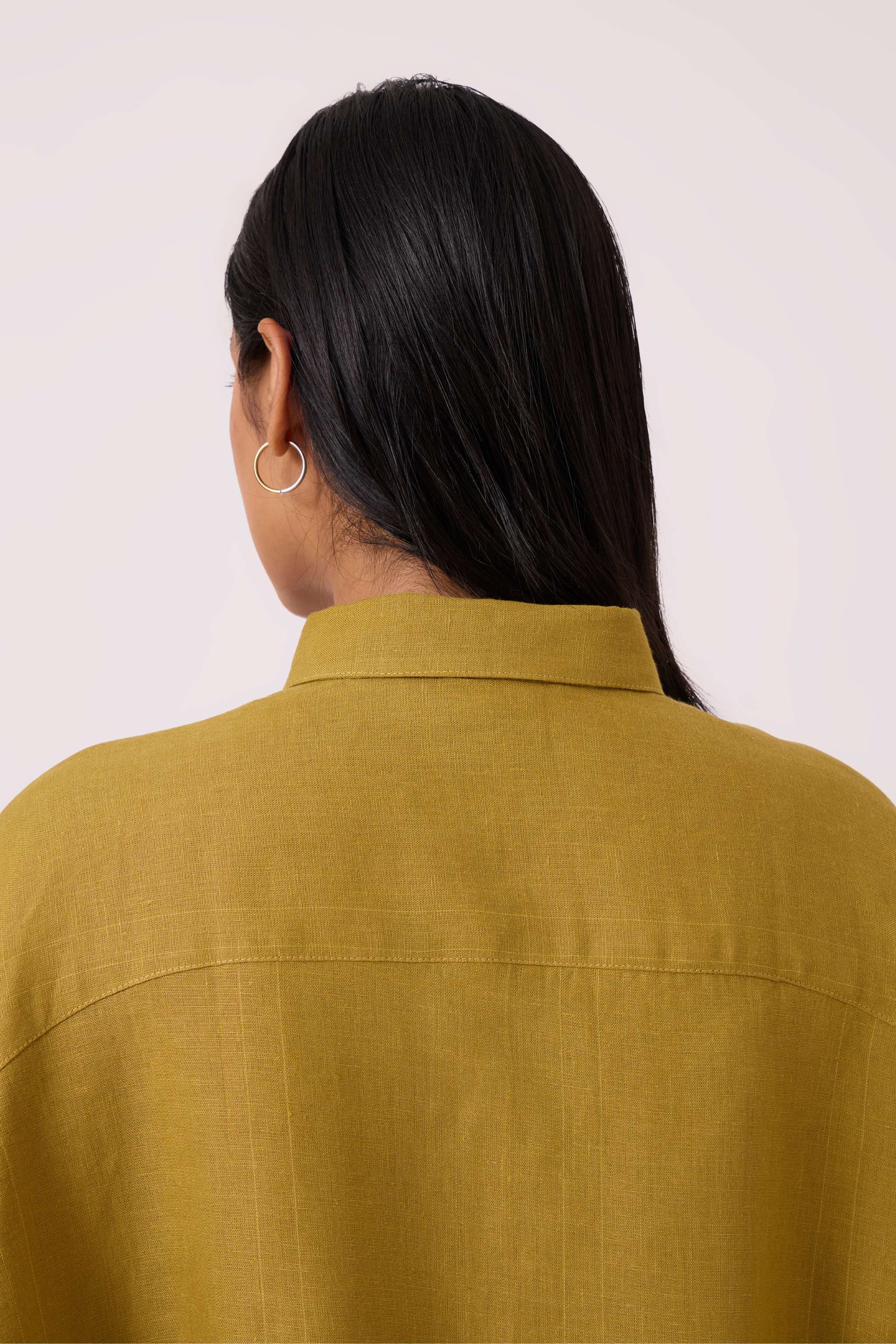 Perico Olive Linen Shirt - Image 10