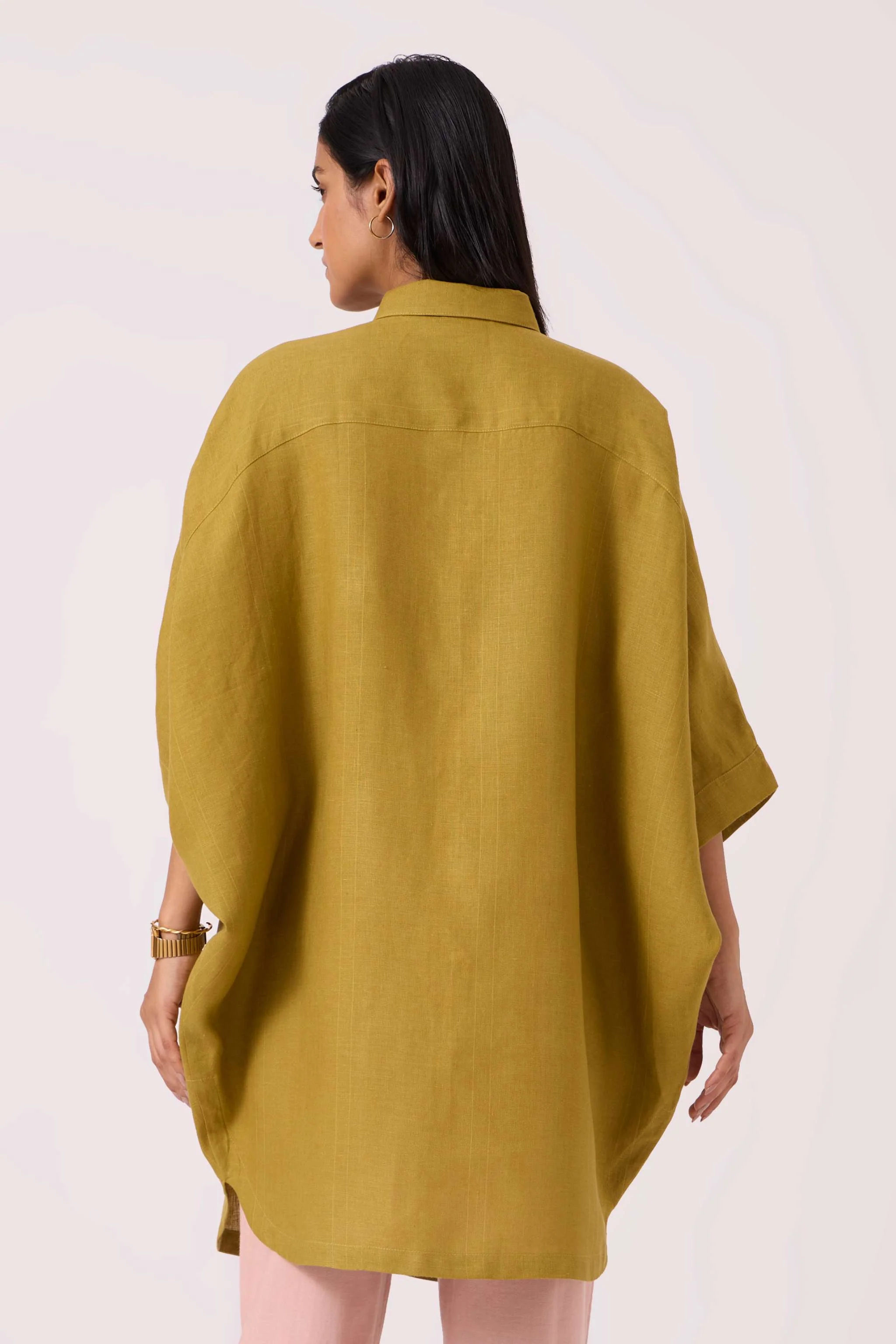 Perico Olive Linen Shirt - Image 11