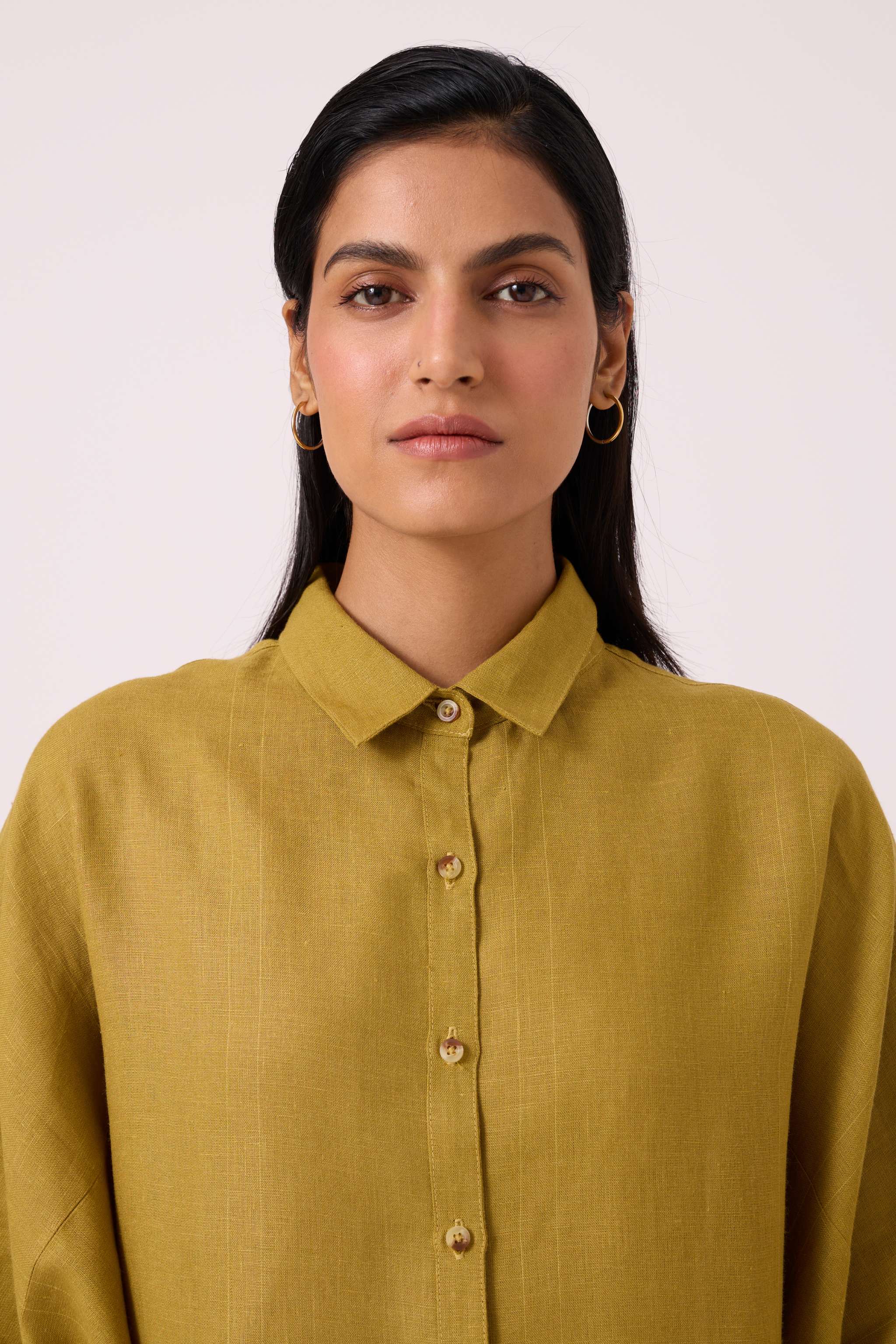 Perico Olive Linen Shirt - Image 4