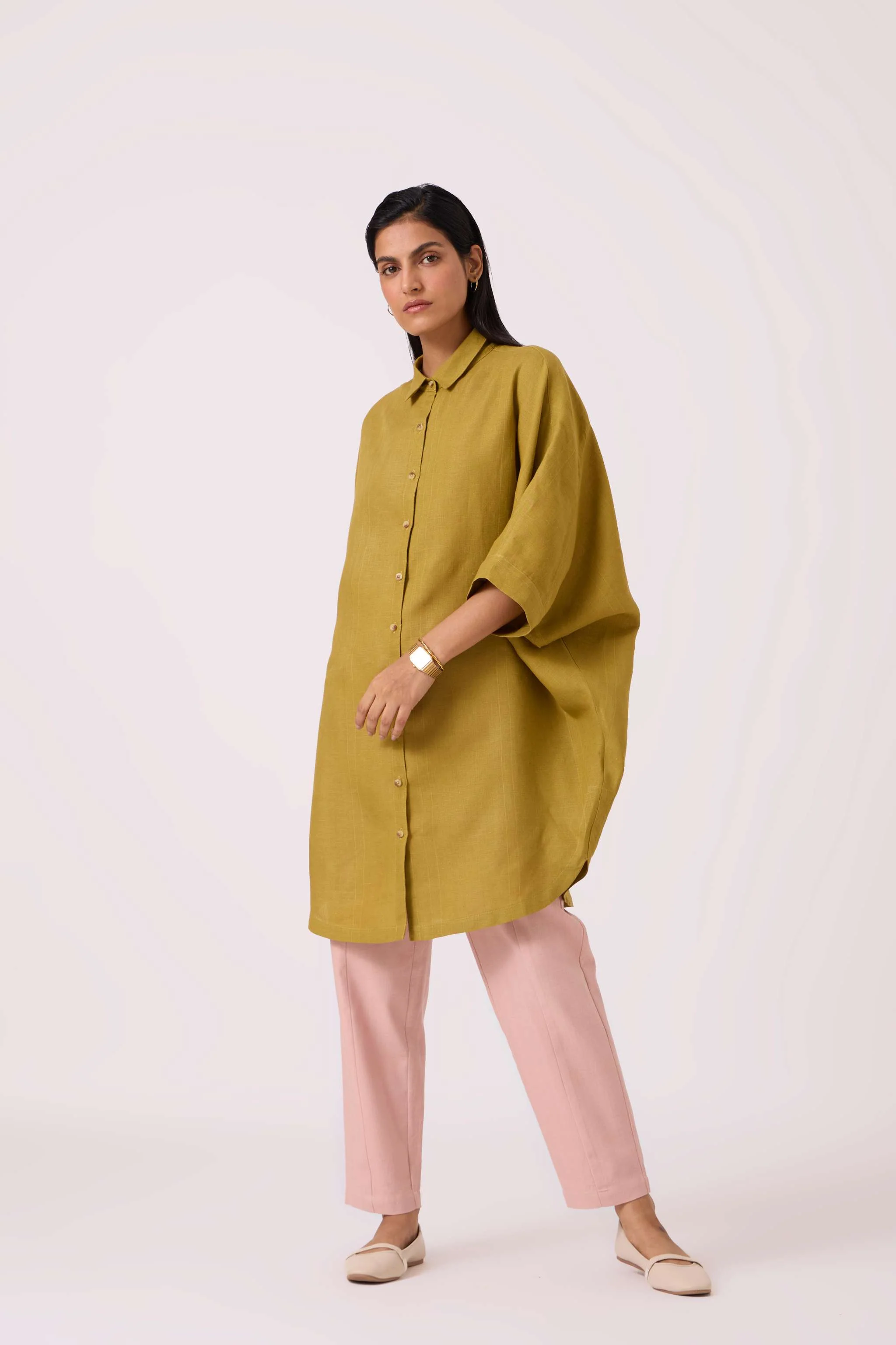 Perico Olive Linen Shirt - Image 7