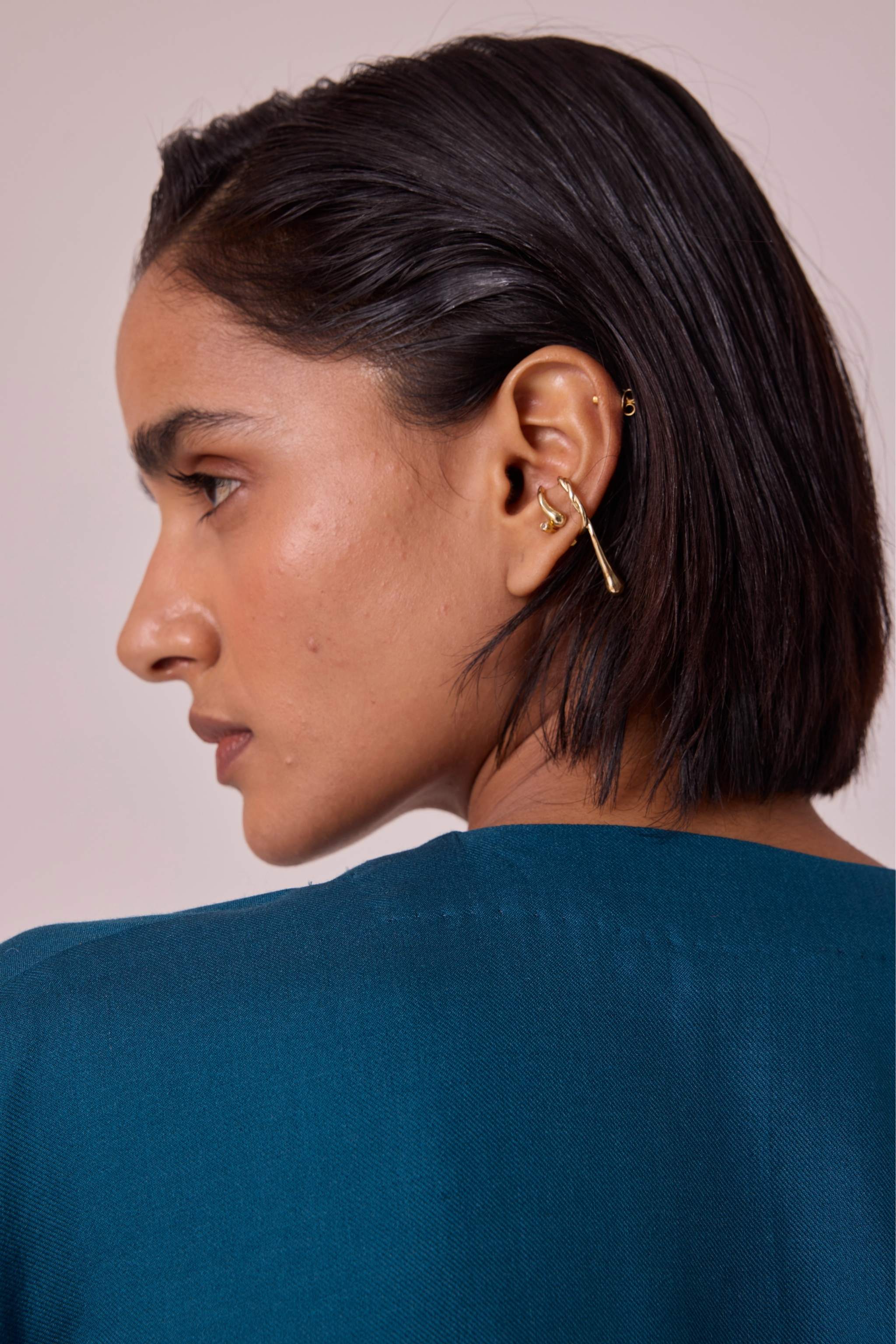 Rue Blue Silk Top - Image 6