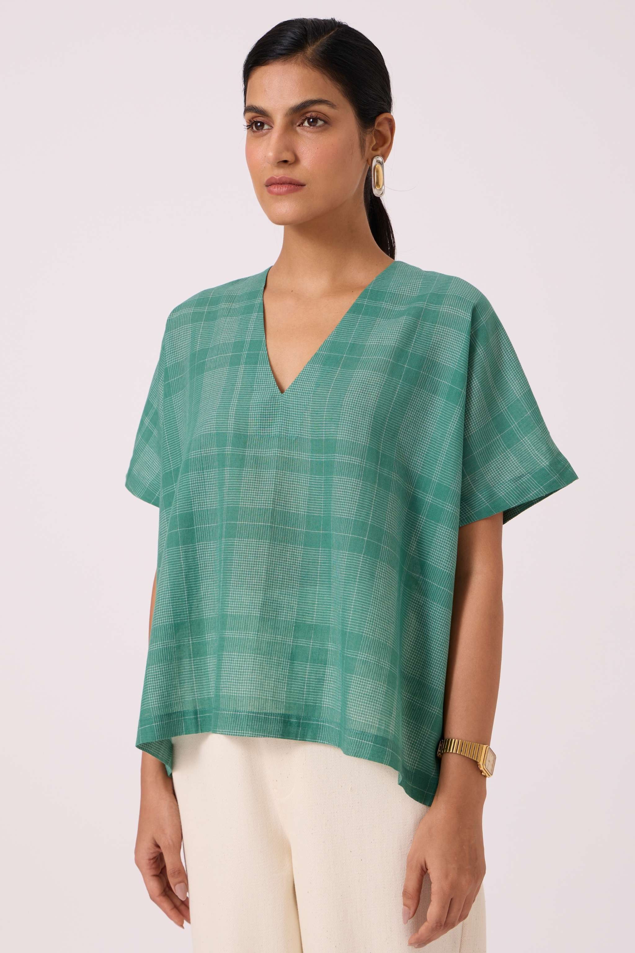 Rue Green Handwoven Top - Image 3