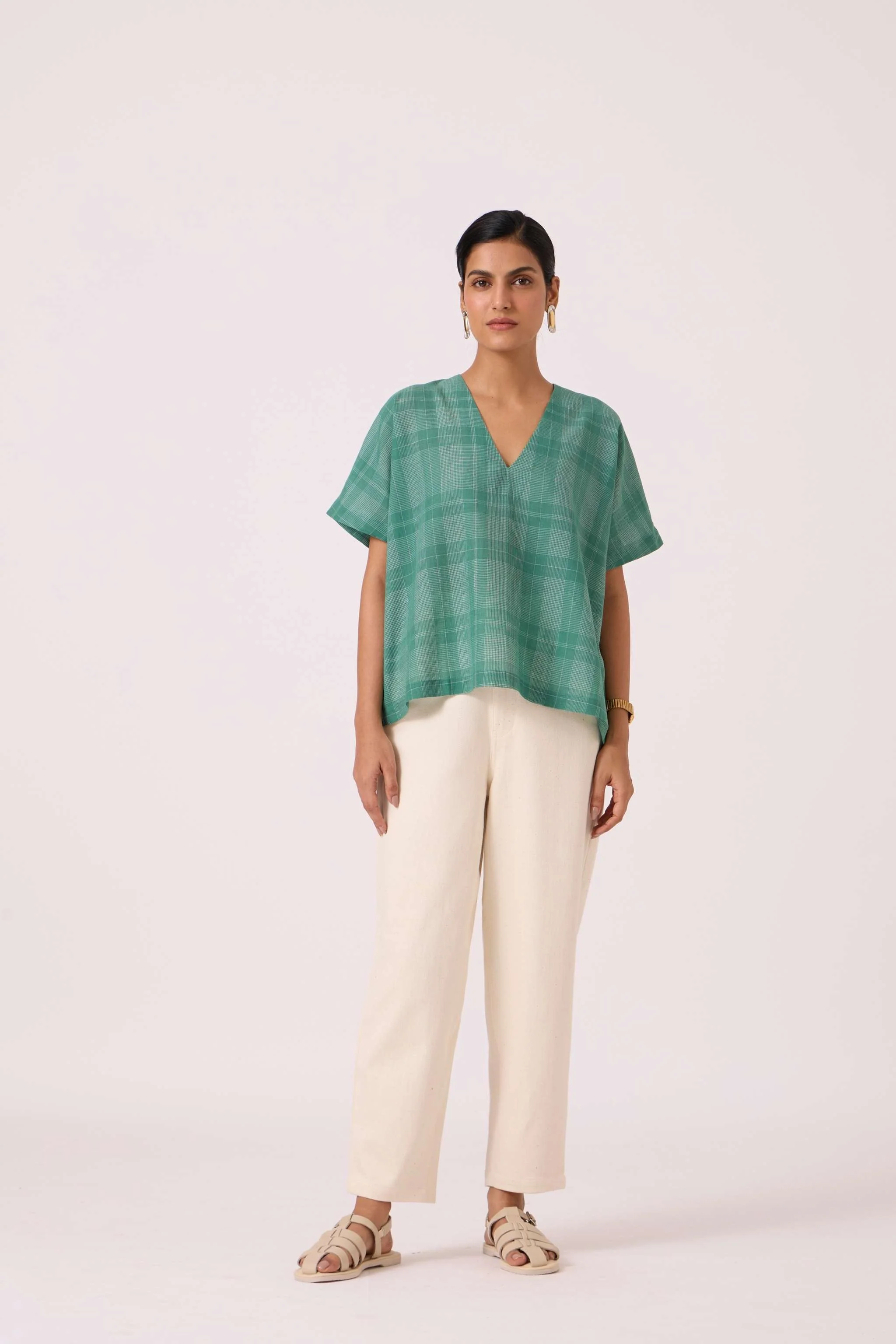 Rue Green Handwoven Top - Image 4