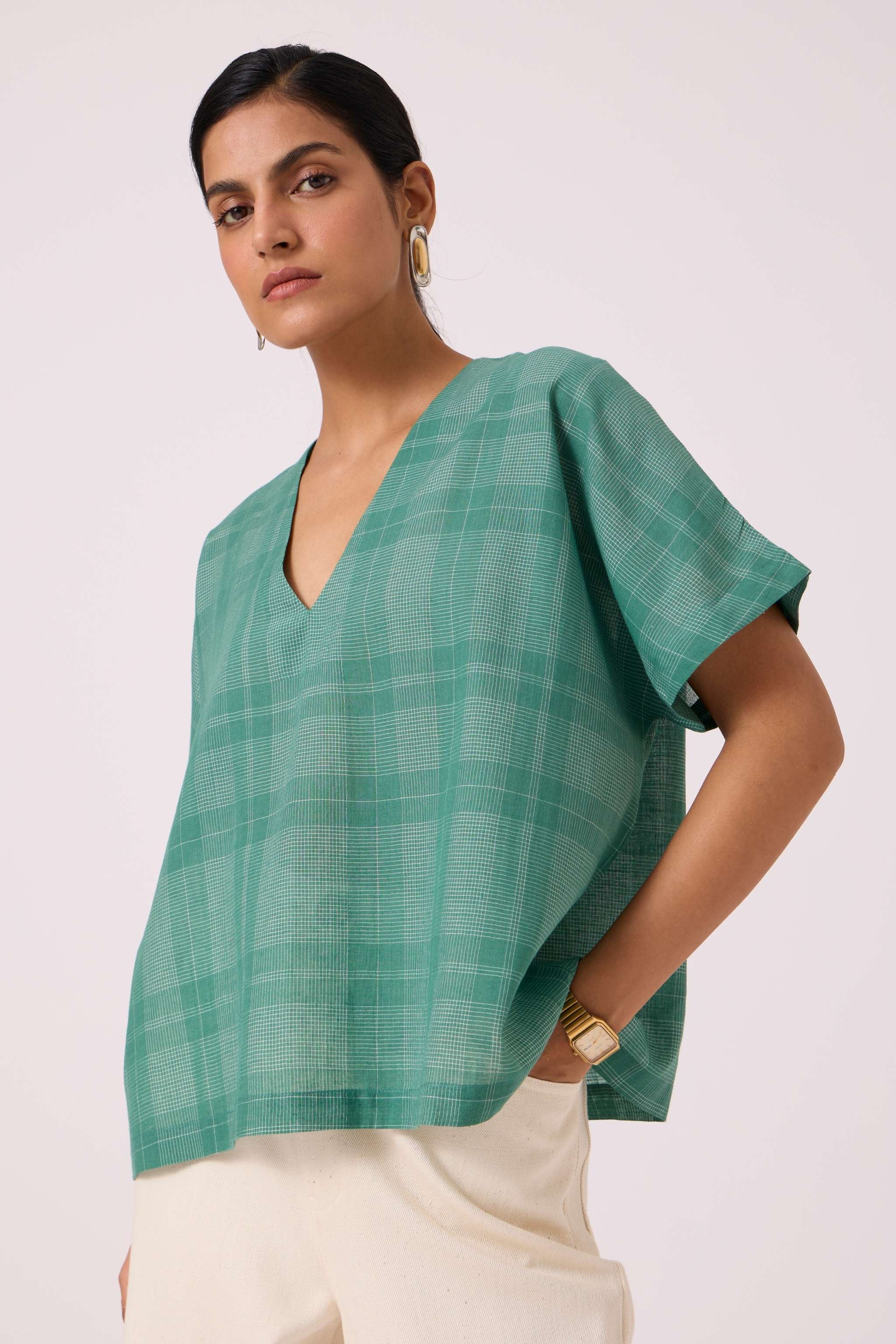 Rue Green Handwoven Top - Image 6