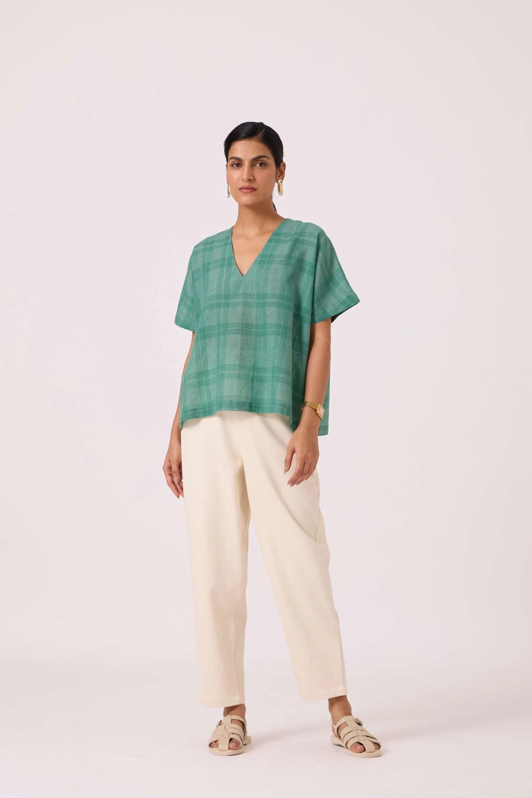 Rue Green Handwoven Top - Image 8