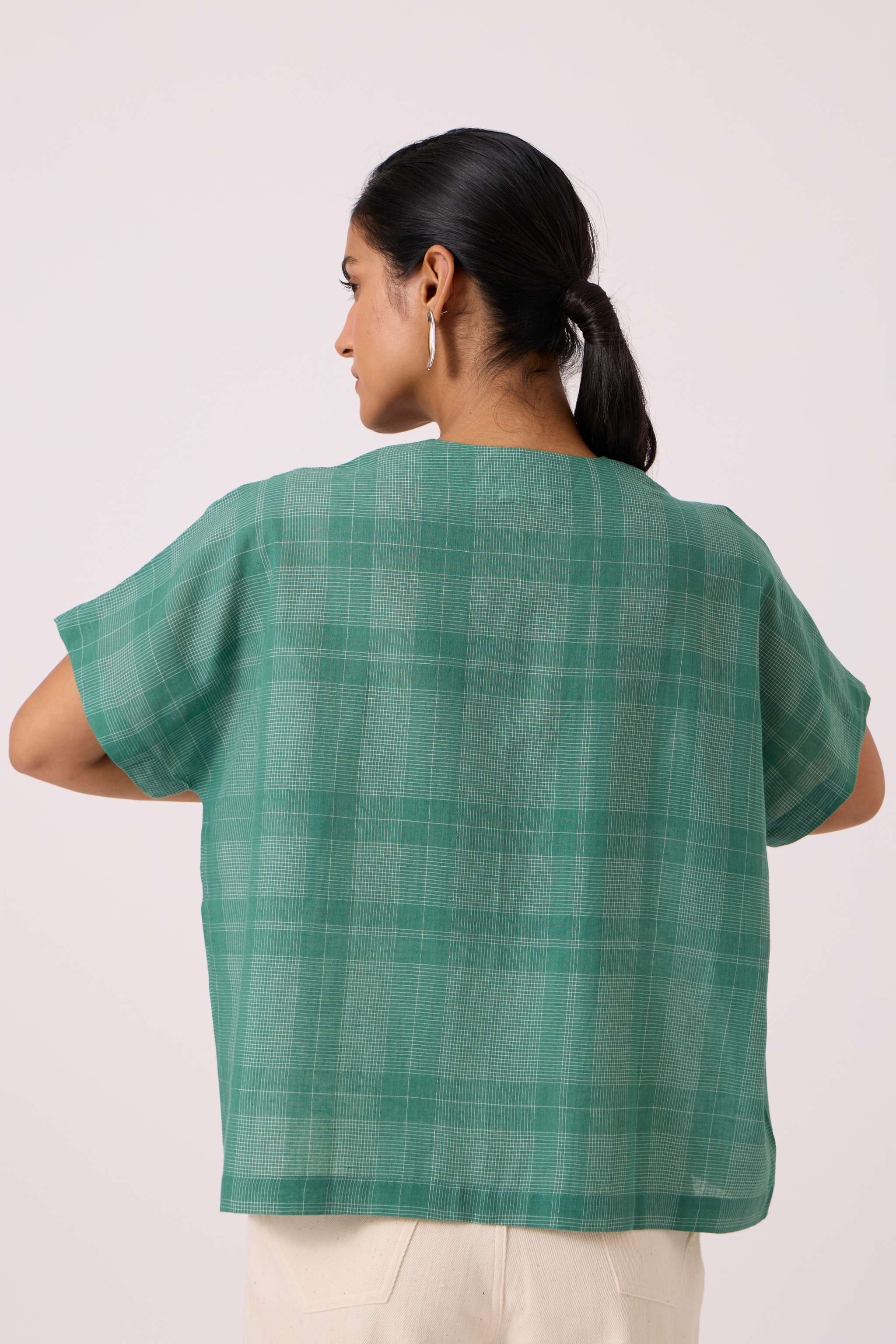 Rue Green Handwoven Top - Image 9