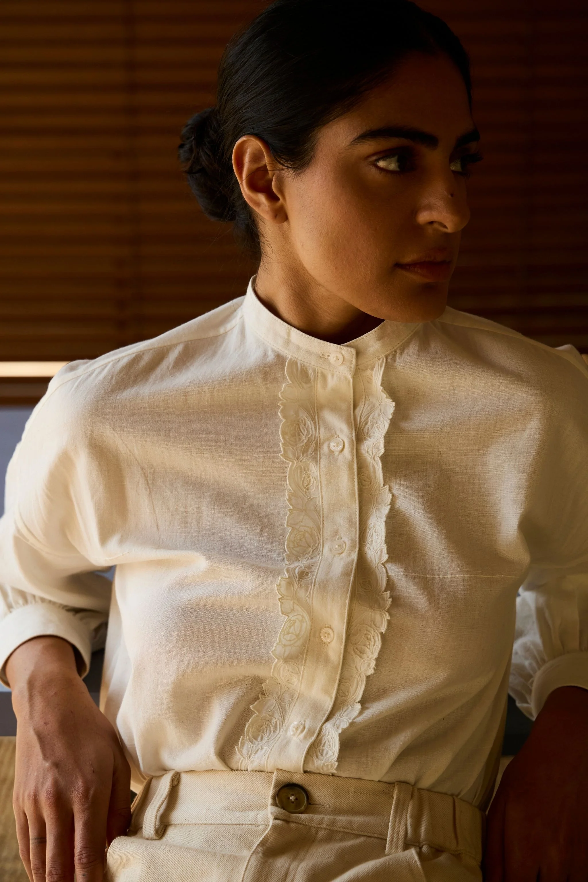 Ryuk Handwoven Embroidered Shirt - Image 9