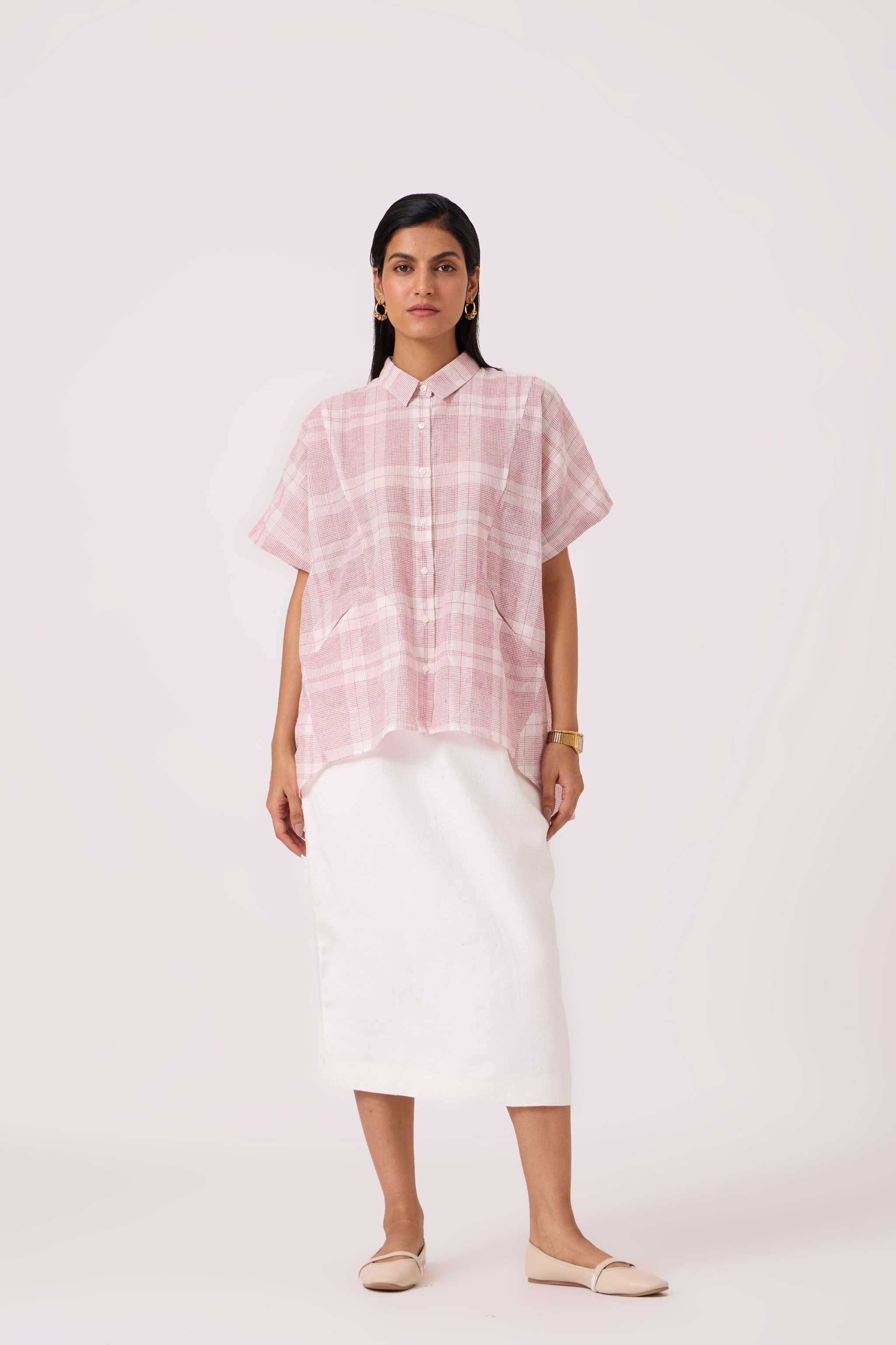Sibyl Checkered Handwoven Shirt - Image 3