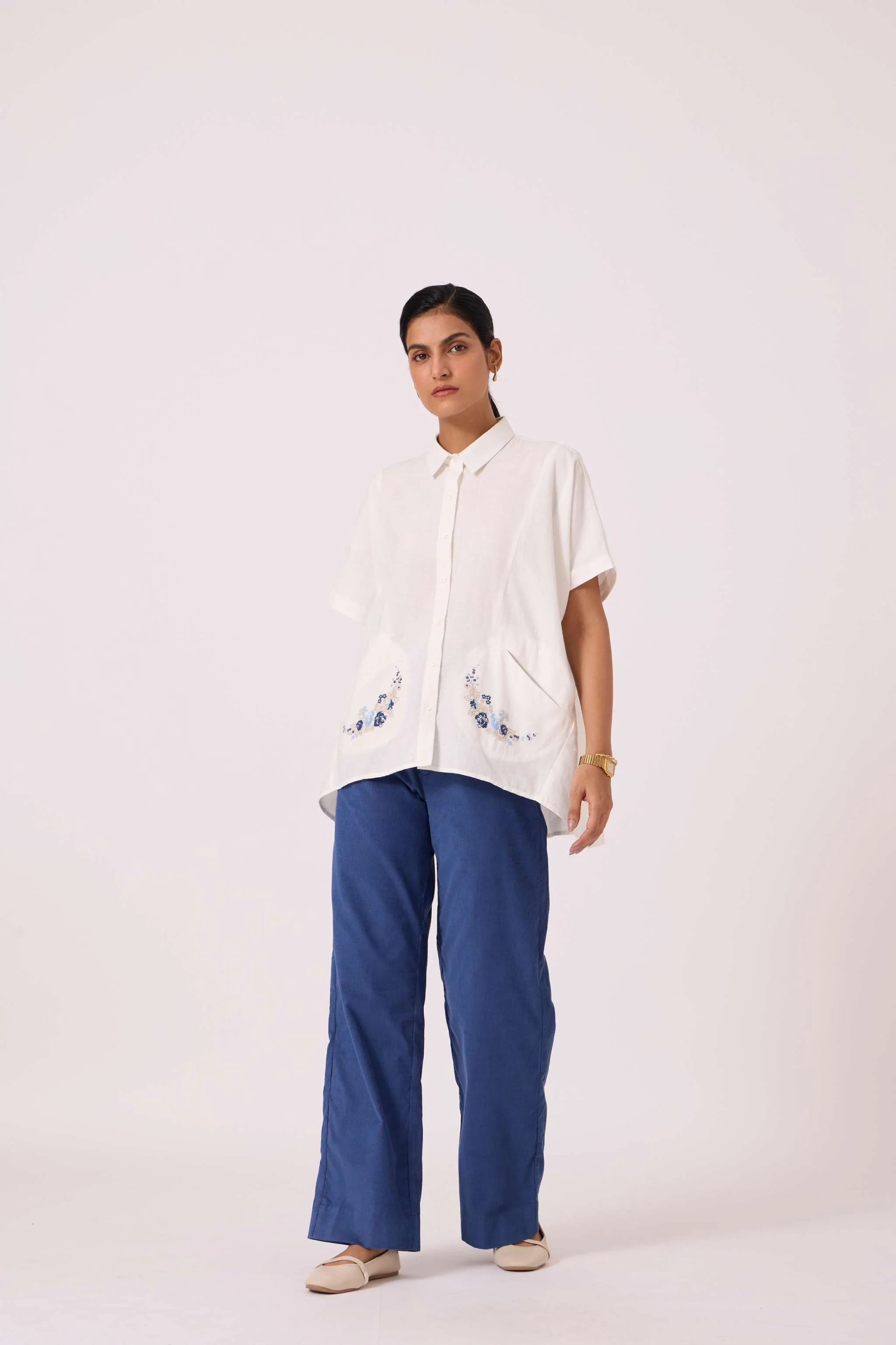 Sibyl Handwoven Embroidered Shirt - Image 5