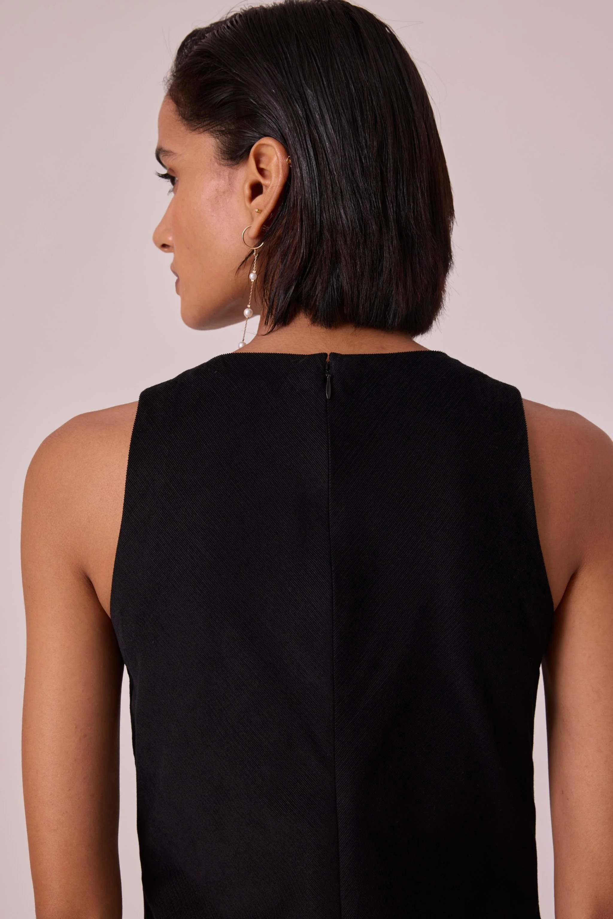 Sofia Black Needlecord Midi Dress - Image 10