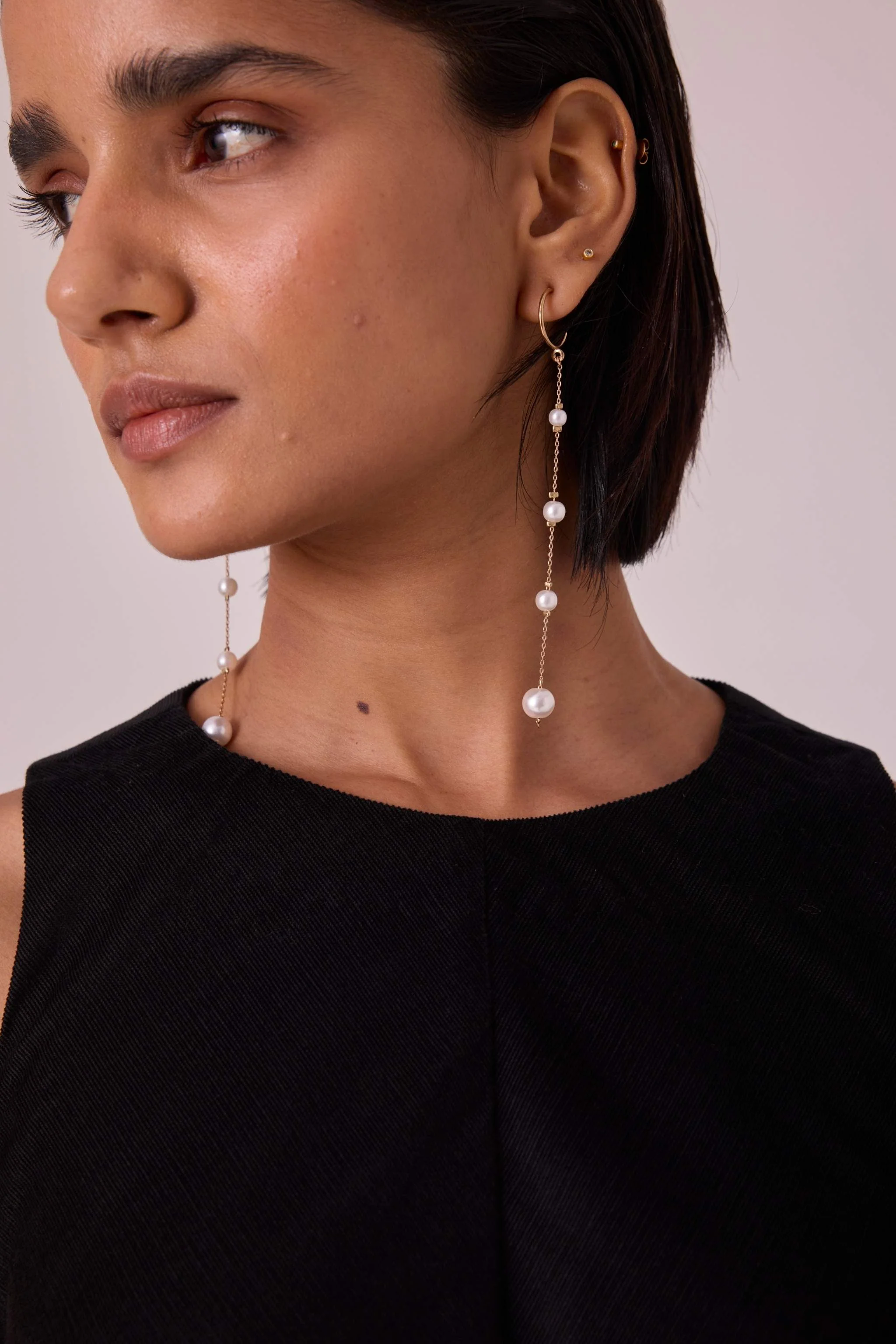 Sofia Black Needlecord Midi Dress - Image 5