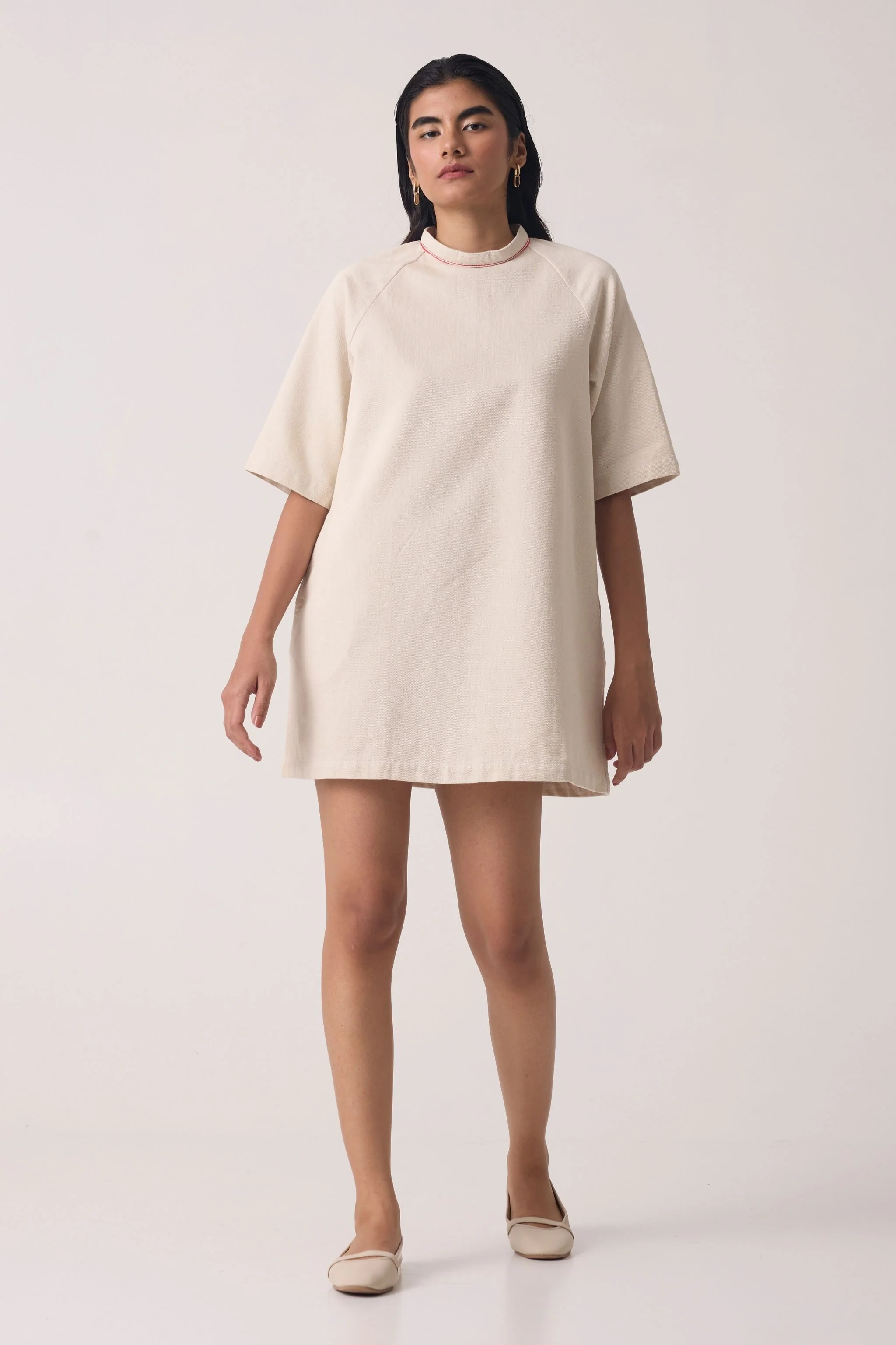 Soichi Off White Handwoven Dress - Image 4