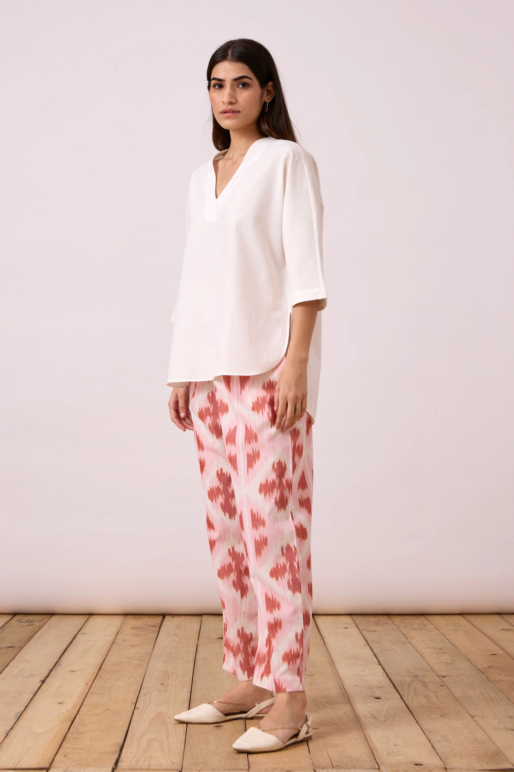 Venil Pants - Pink & Orange Ikat - Image 2