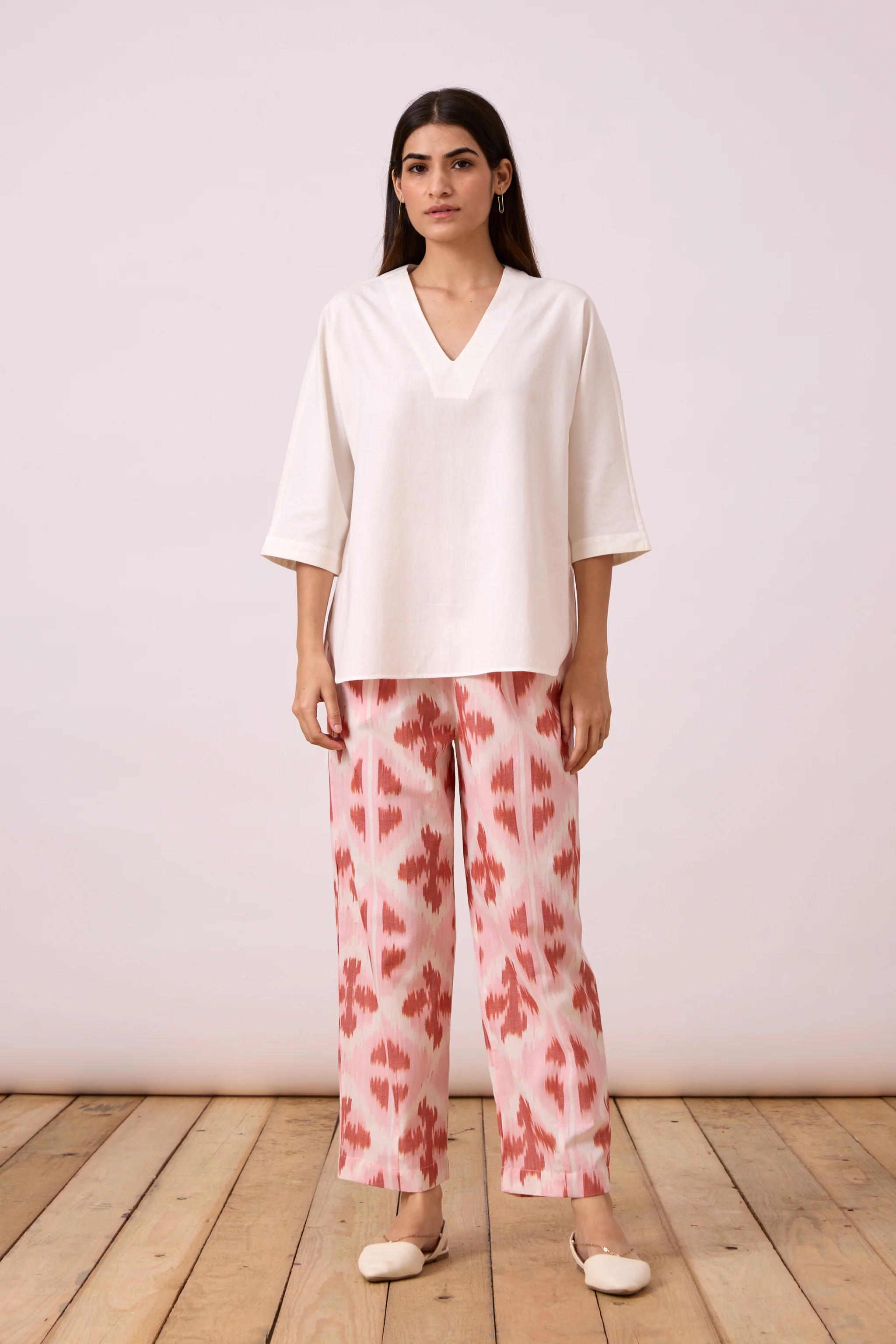 Venil Pants - Pink & Orange Ikat - Image 5