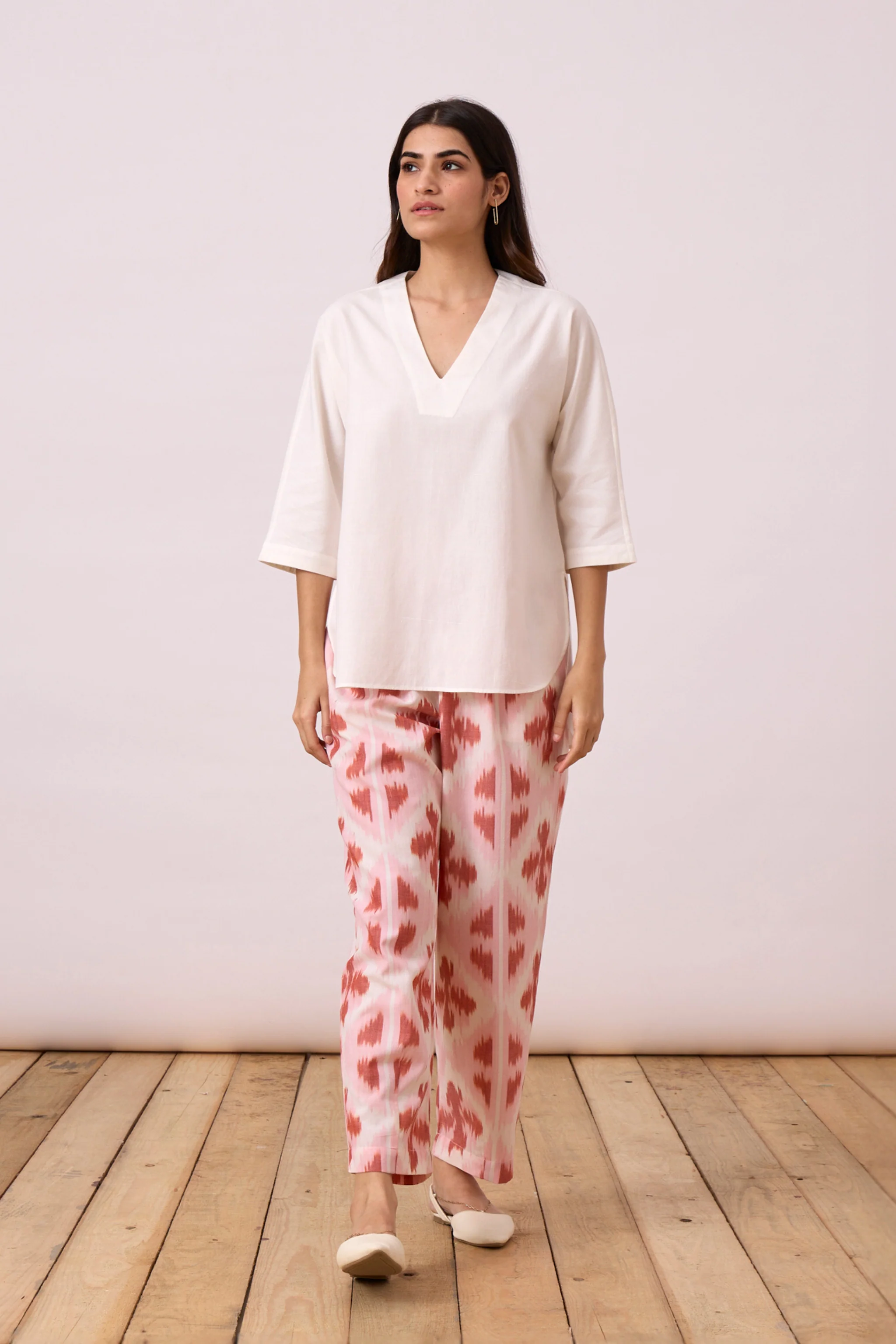 Venil Pants - Pink & Orange Ikat - Image 6