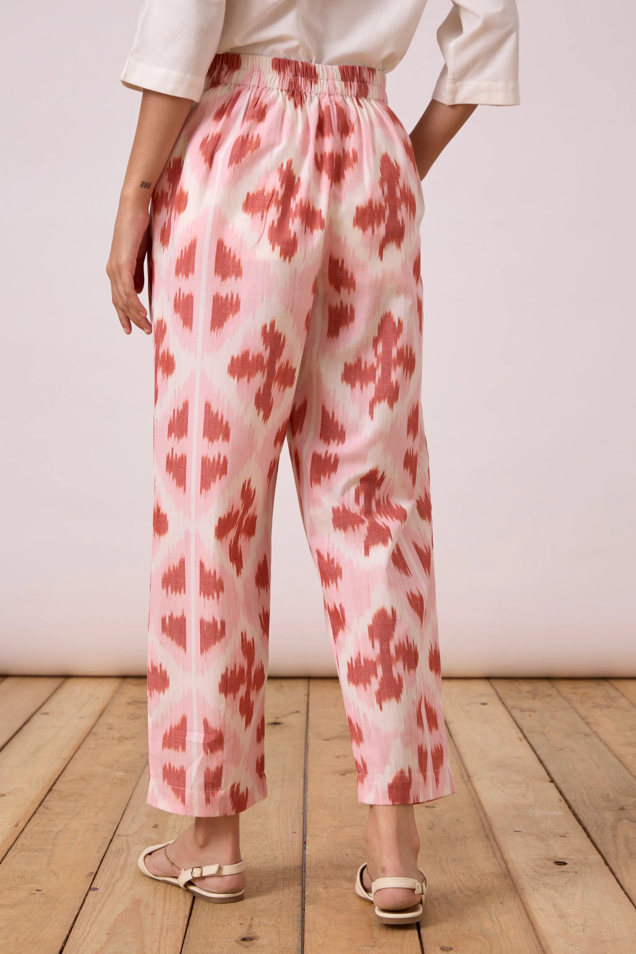 Venil Pants - Pink & Orange Ikat - Image 7