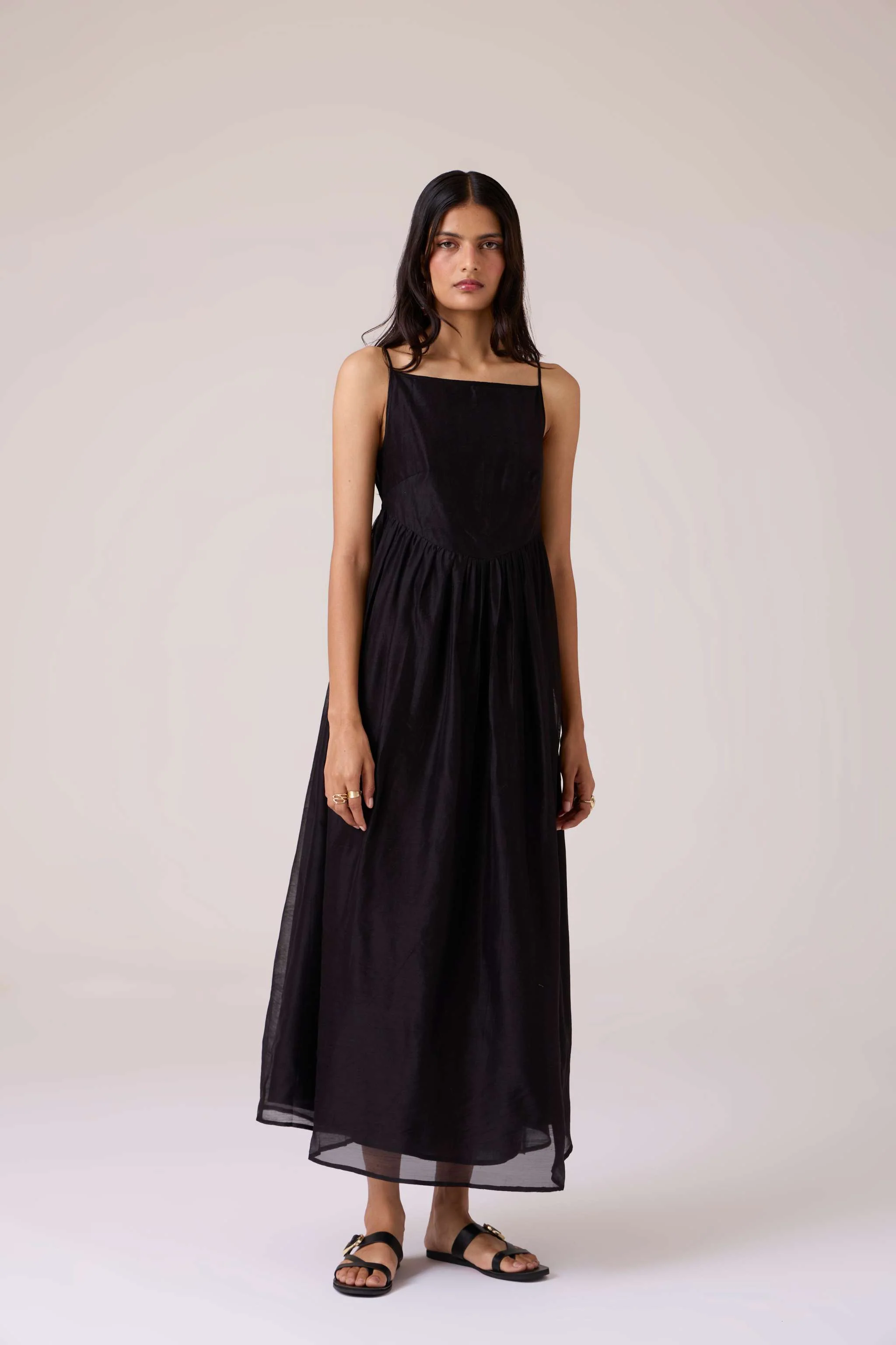 Vespera Black Handwoven Dress - Image 5