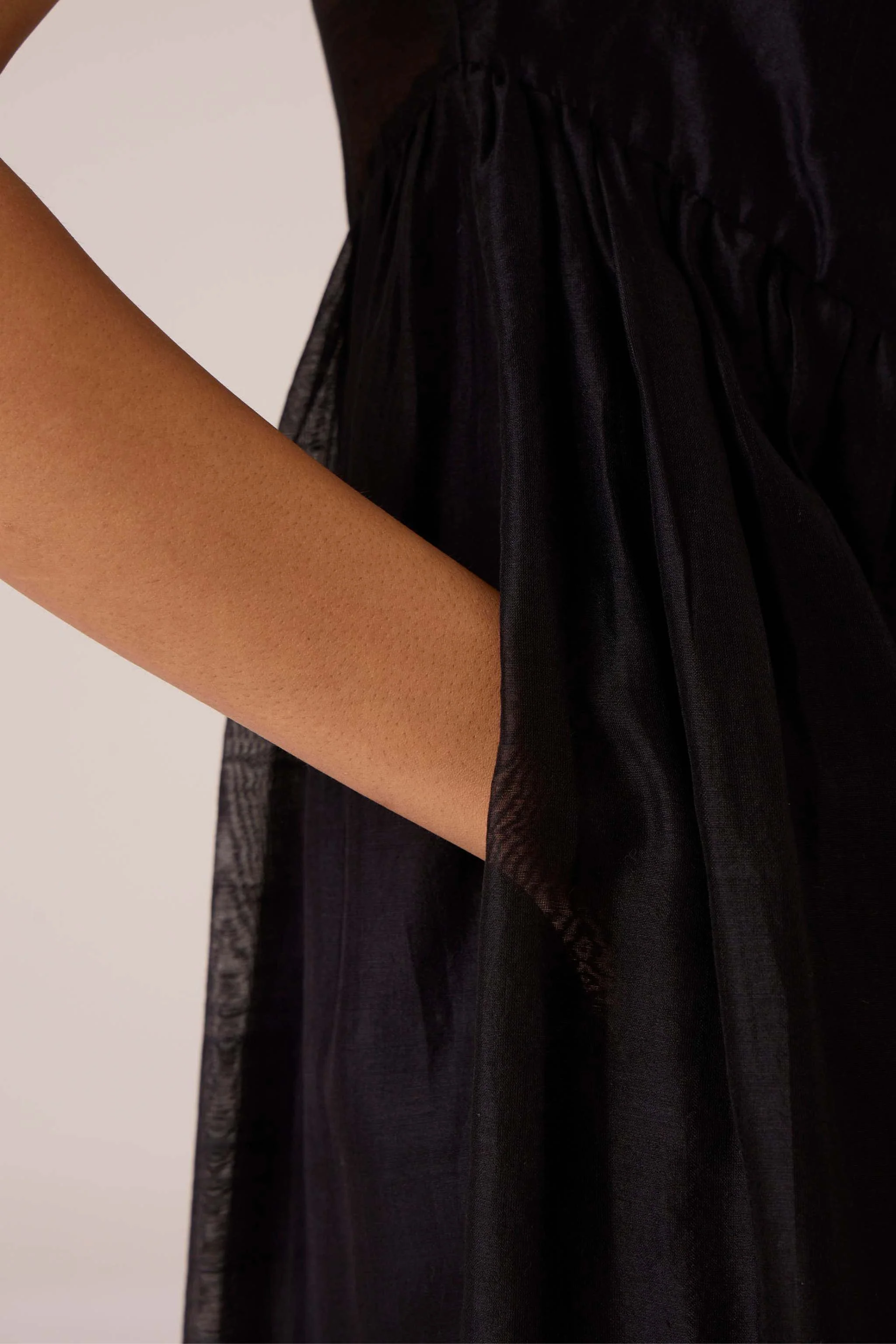 Vespera Black Handwoven Dress - Image 8