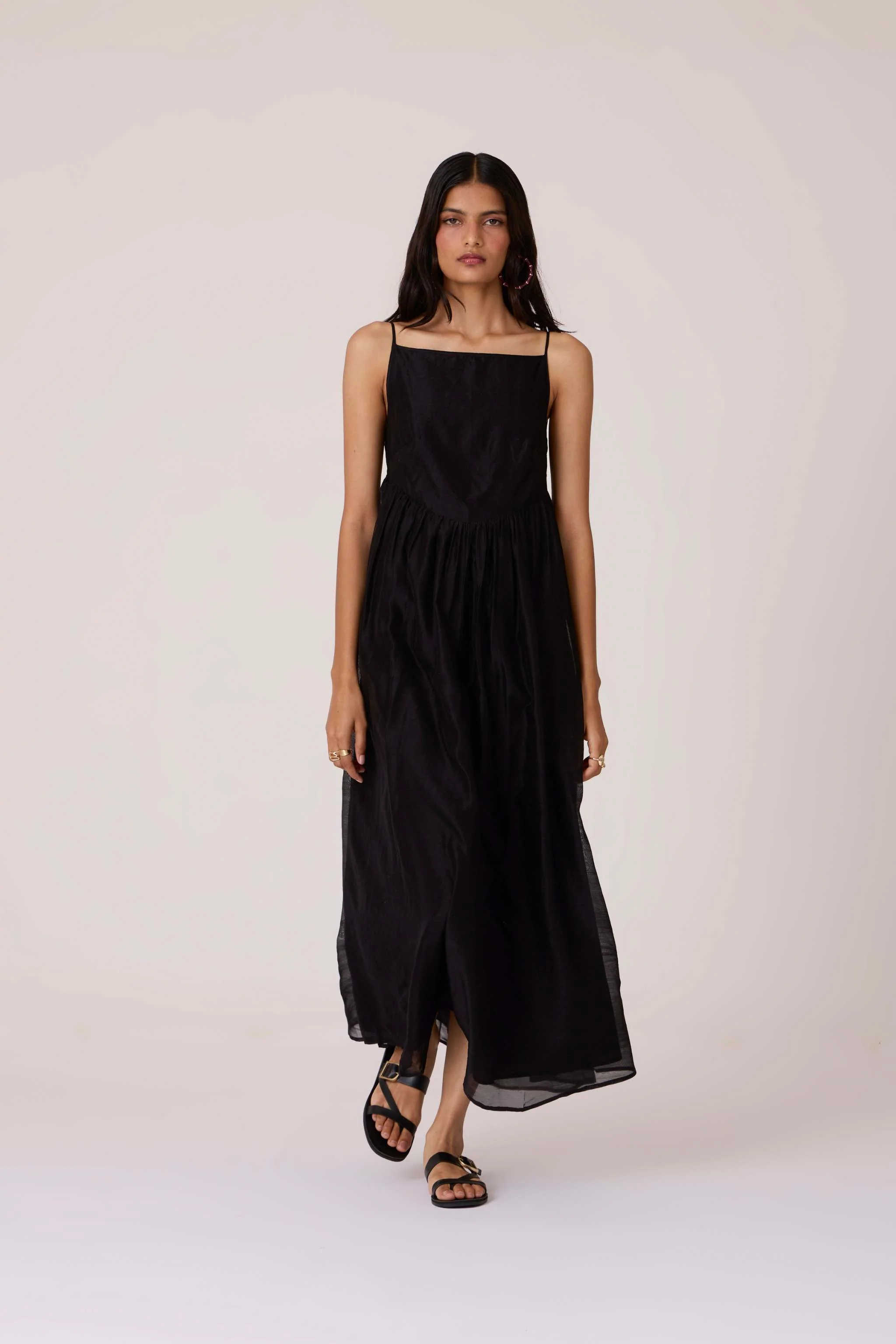 Vespera Black Handwoven Dress - Image 9