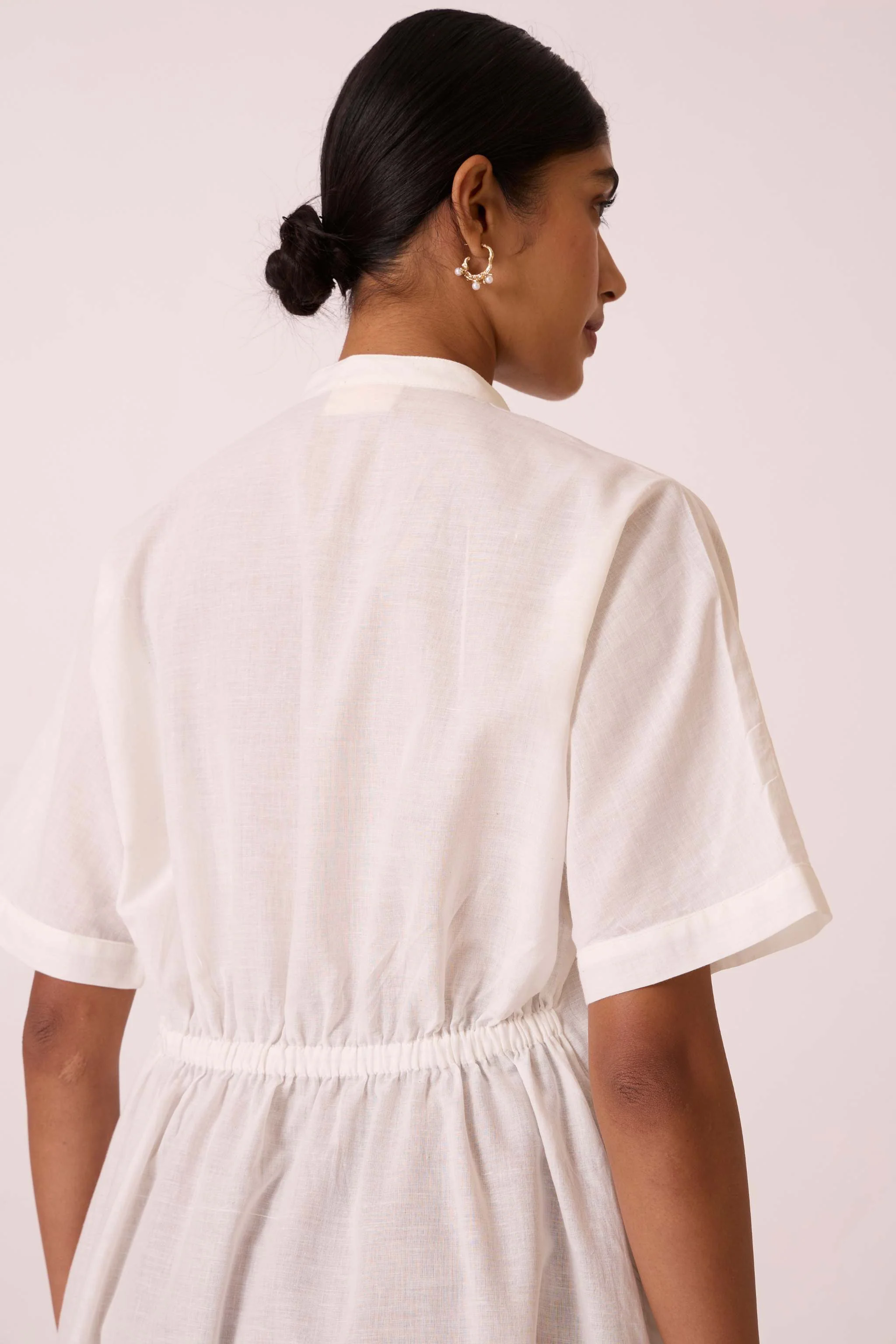 Viktor Off white Cotton Tunic - Image 6